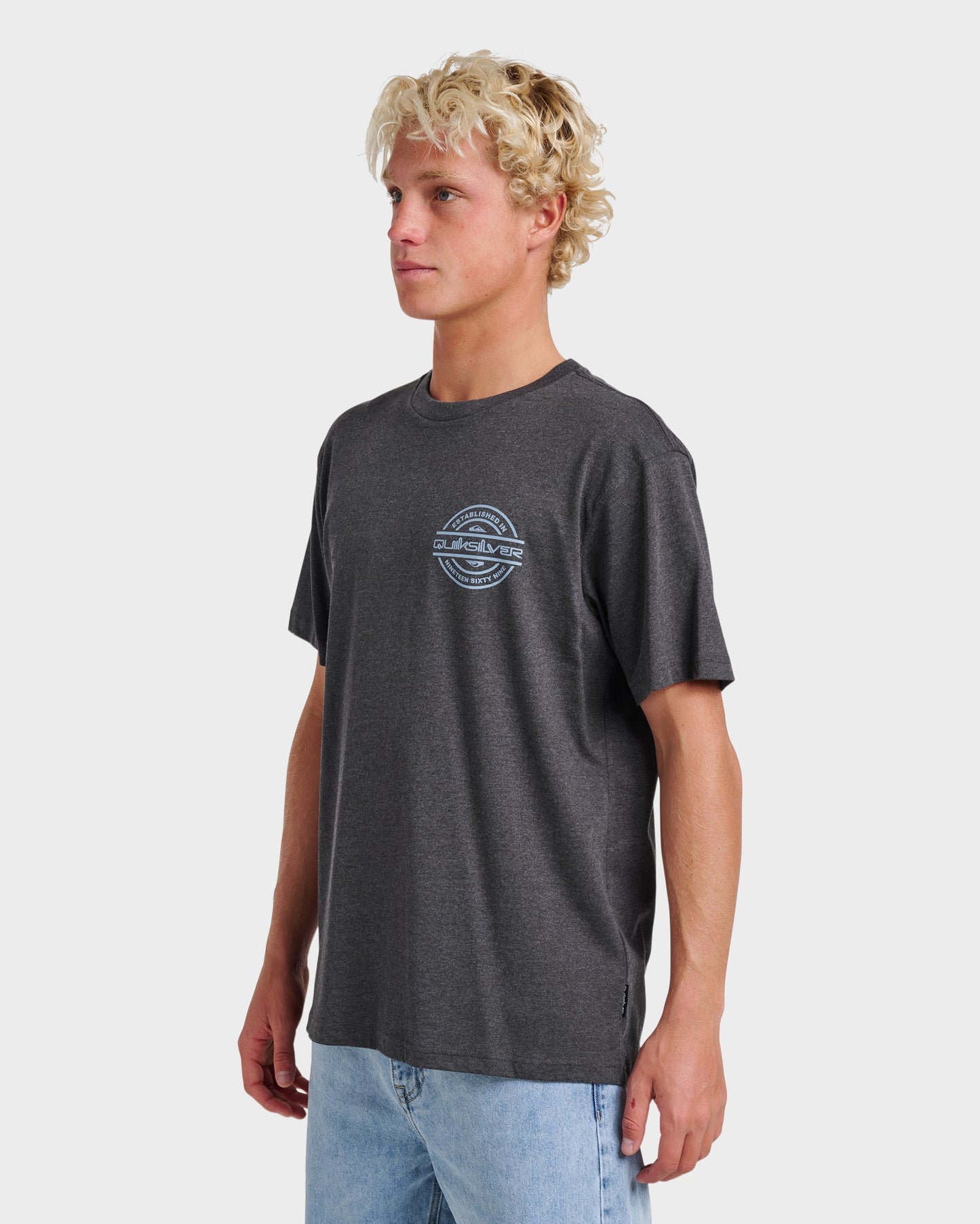 Mirrored Classic T-shirt - Charcoal Heather Charcoal Heather Quick Silver