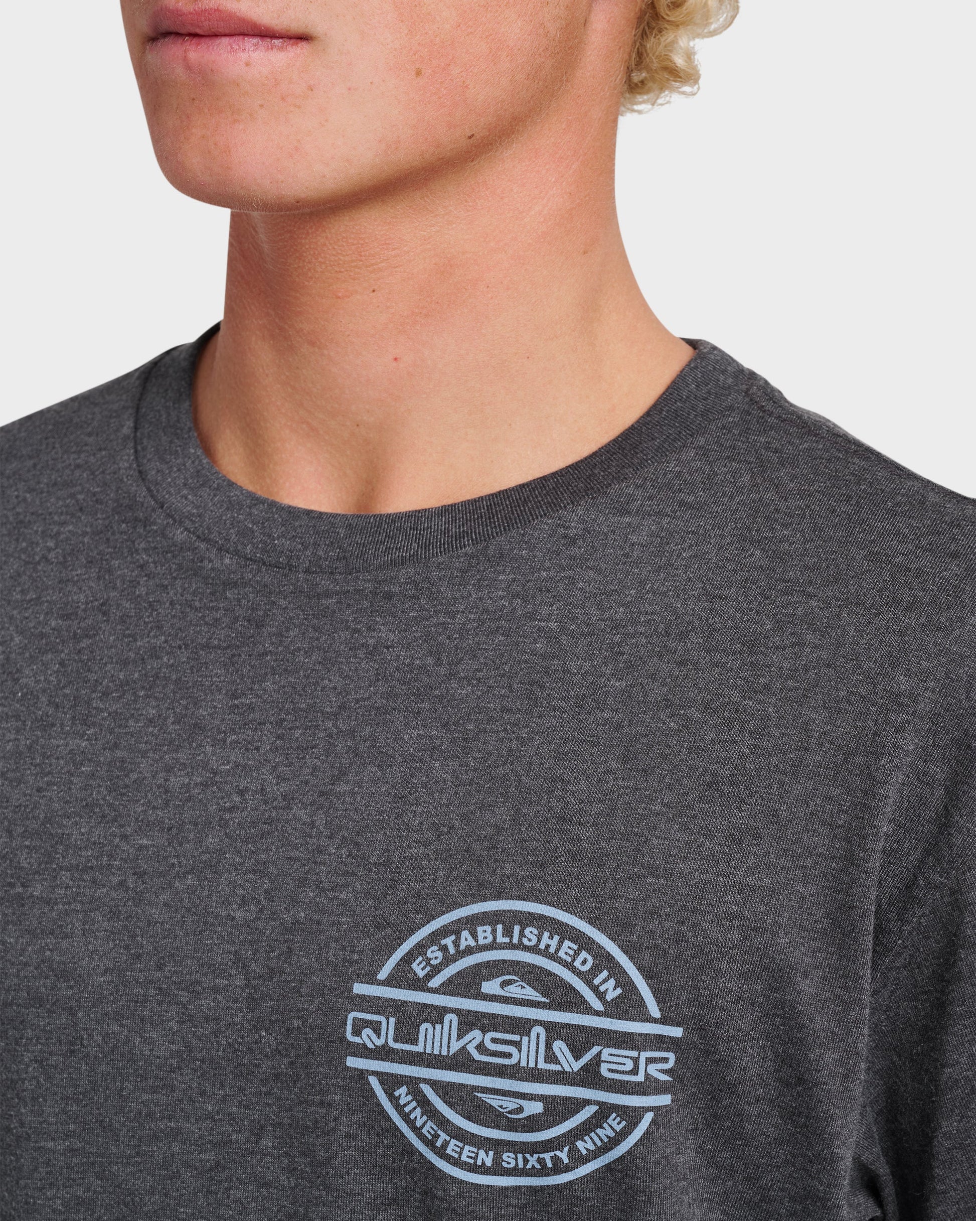Mirrored Classic T-shirt - Charcoal Heather Charcoal Heather Quick Silver