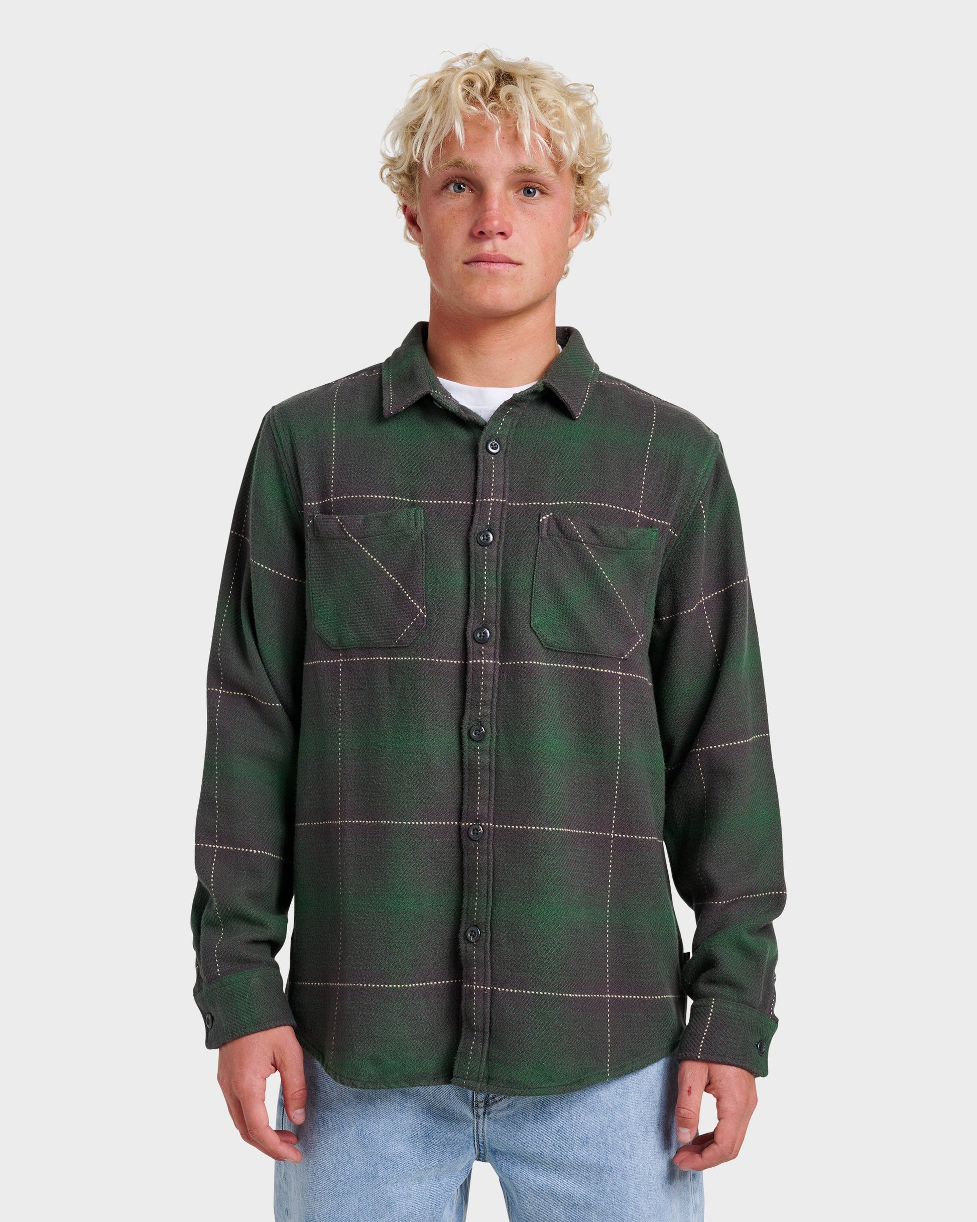 Dna Flannel Shirt - Garden Topiary Garden Topiary Quick Silver