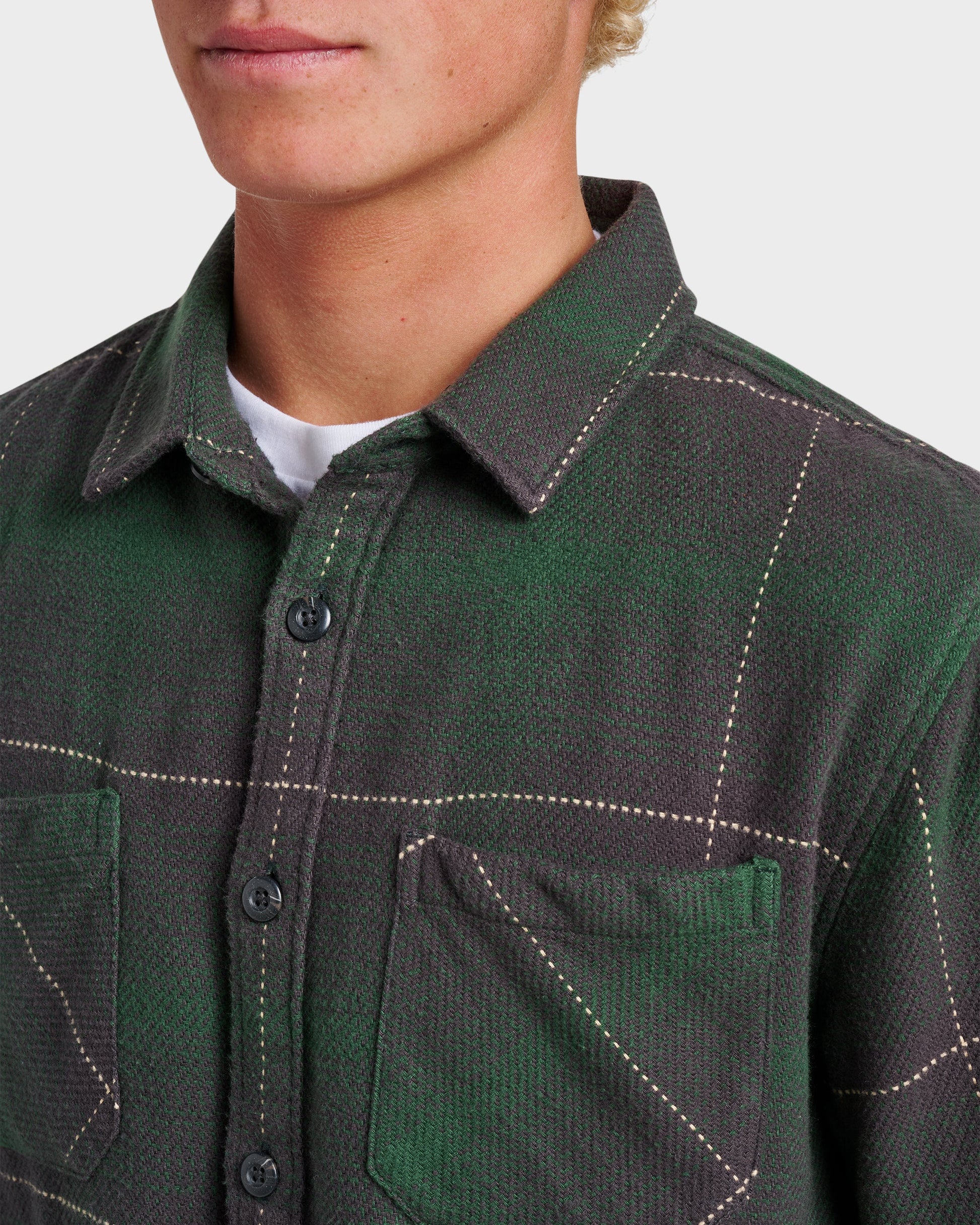 Dna Flannel Shirt - Garden Topiary Garden Topiary Quick Silver