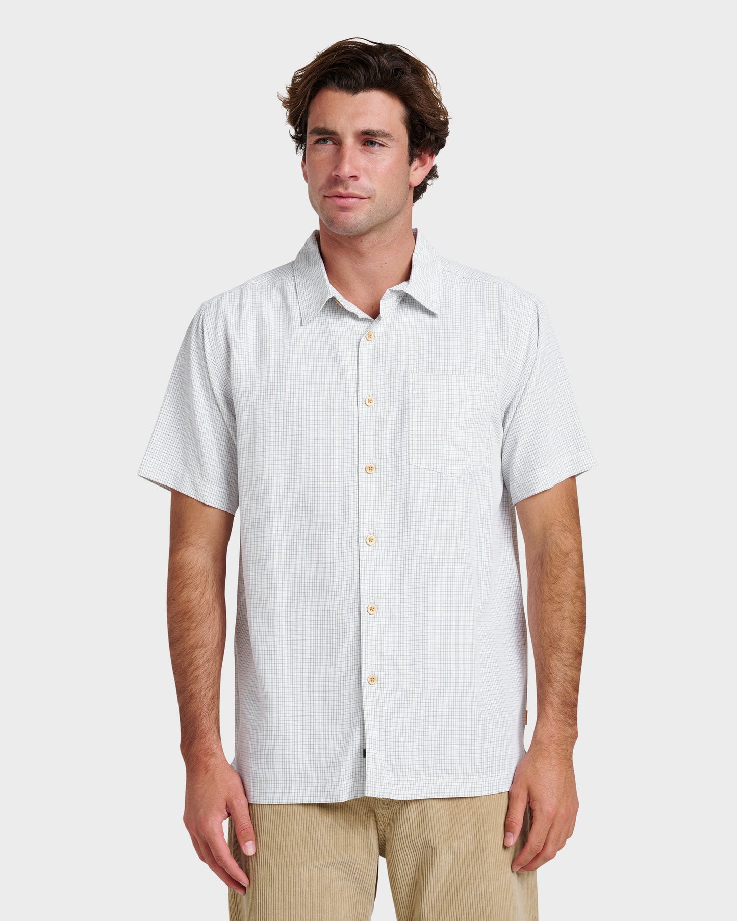 Waterman Checkmate Shirt - White White Quick Silver