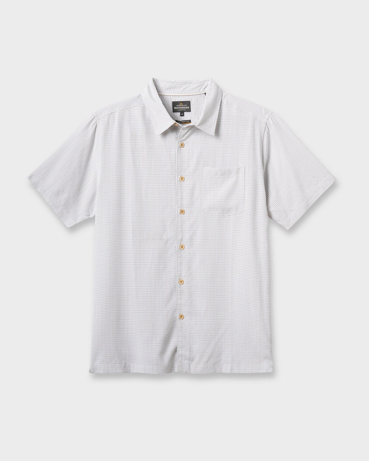 Waterman Checkmate Shirt - White White Quick Silver