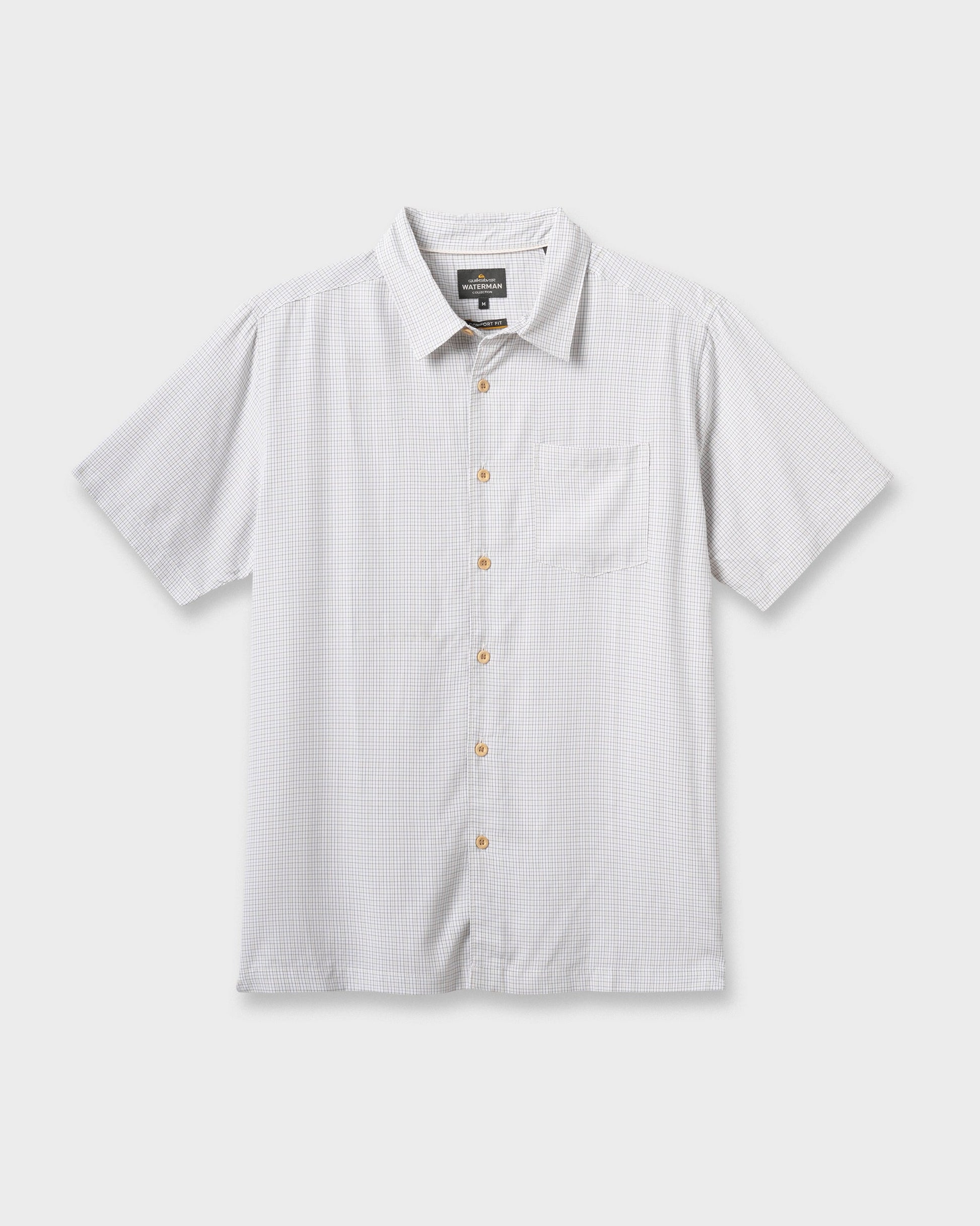 Waterman Checkmate Shirt - White White Quick Silver
