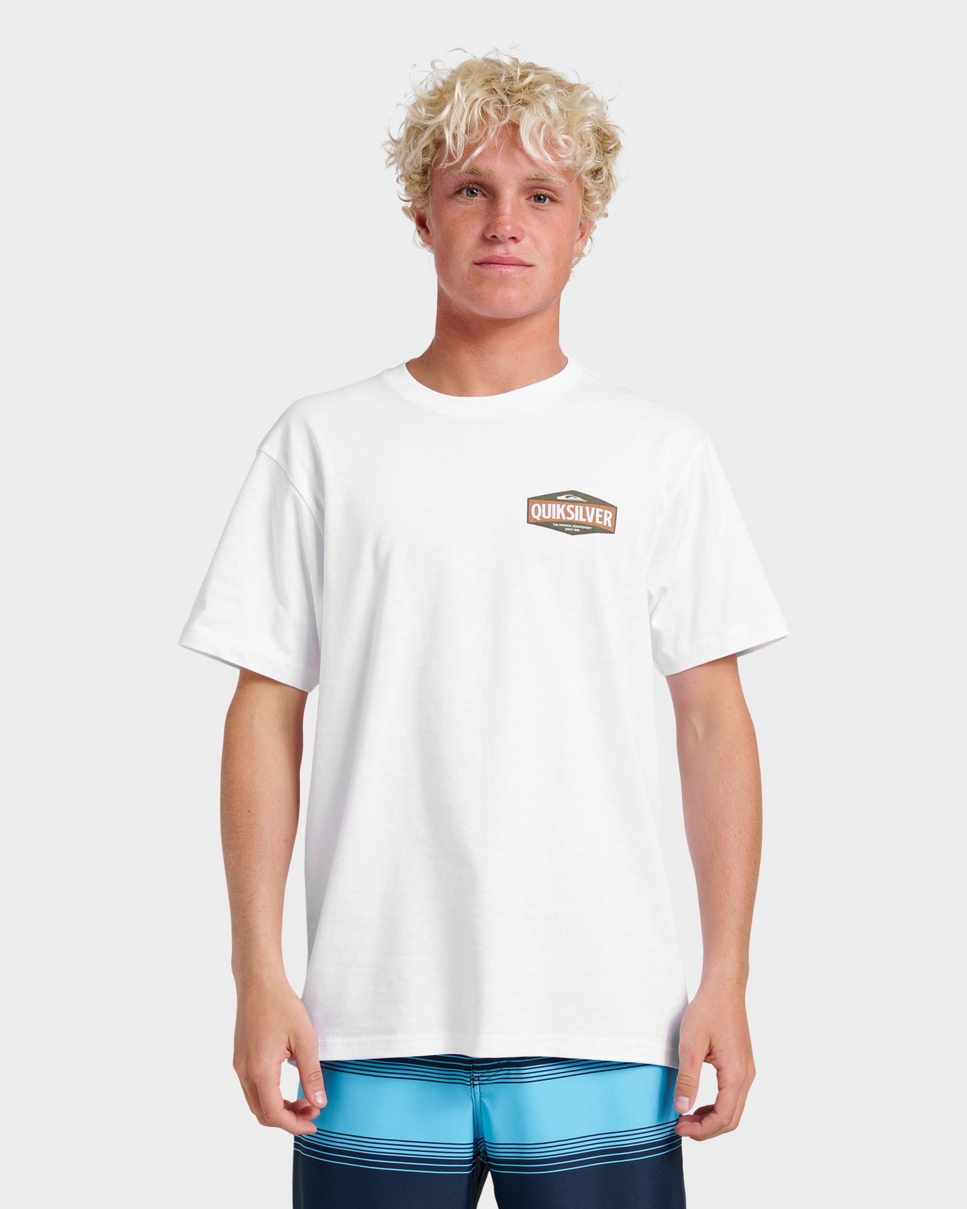 Six Points Classic T-shirt - White White Quick Silver