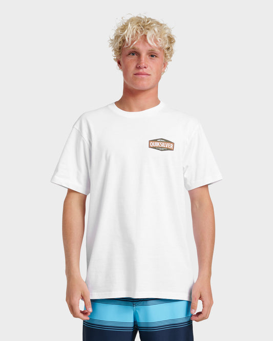 Six Points Classic T-shirt - White White Quick Silver