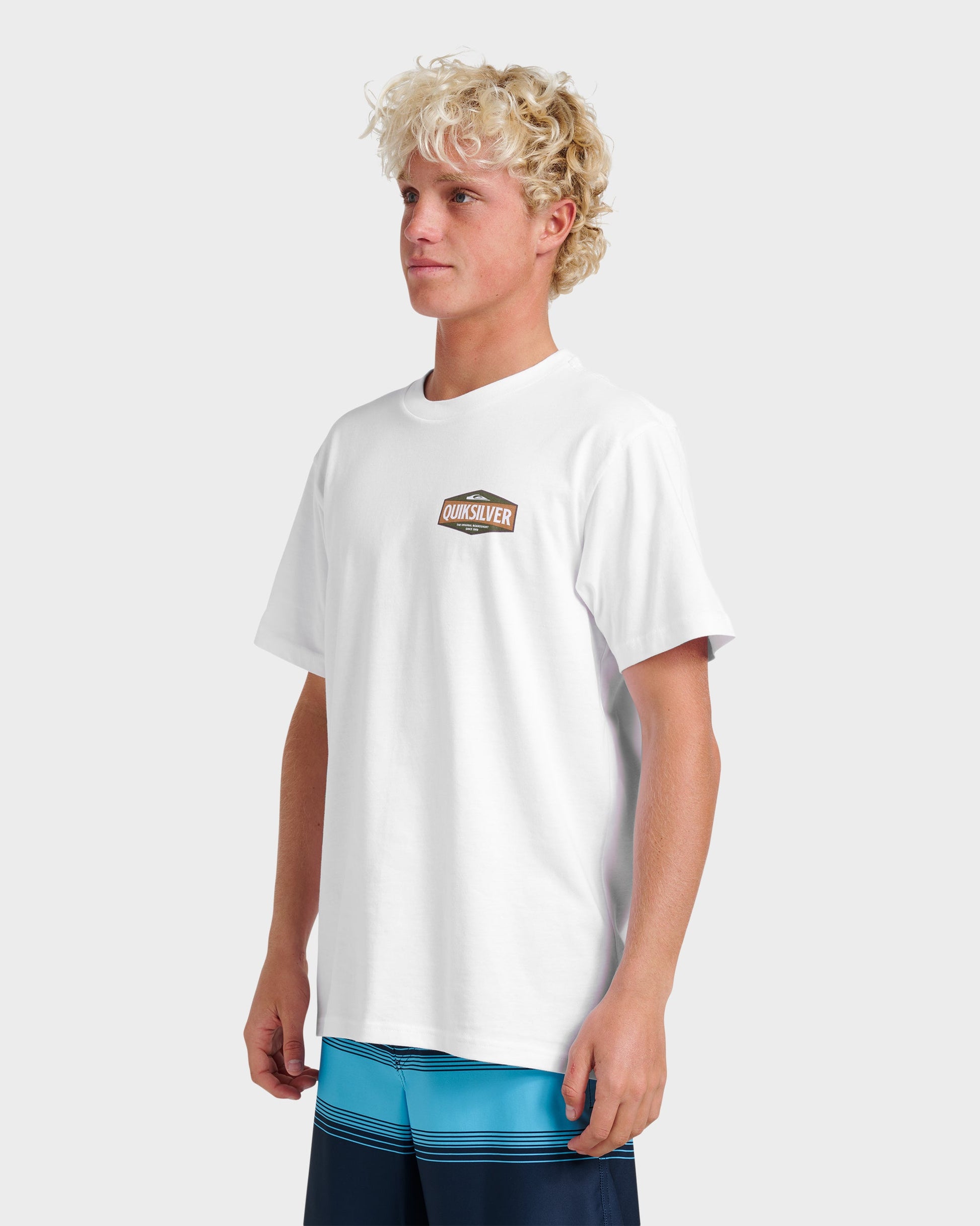Six Points Classic T-shirt - White White Quick Silver