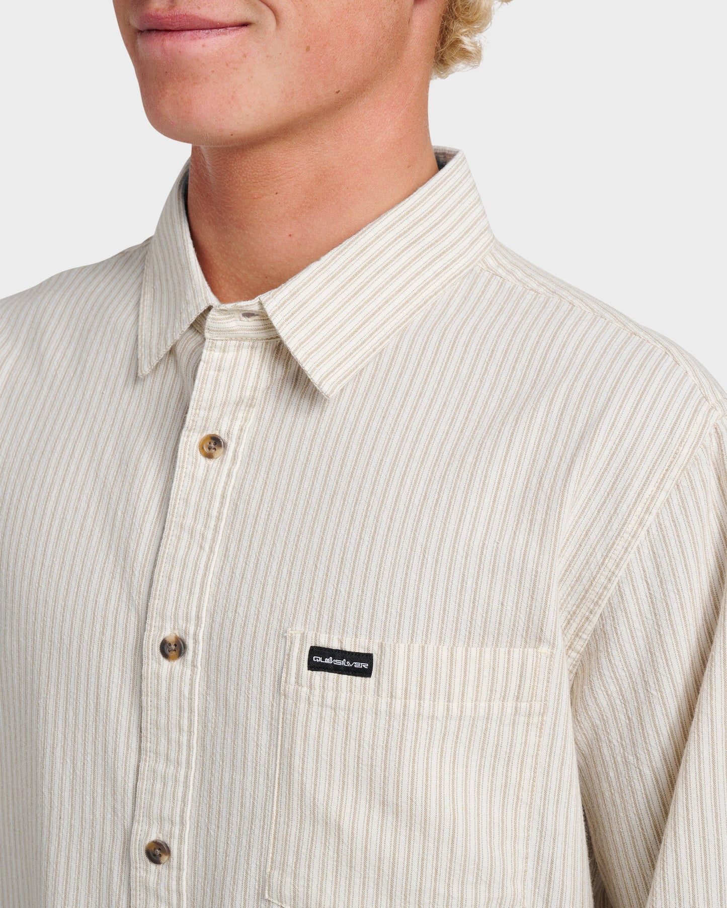Oxford Stripe Classic Short Sleeve Shirt - Moonstruck Moonstruck Quick Silver