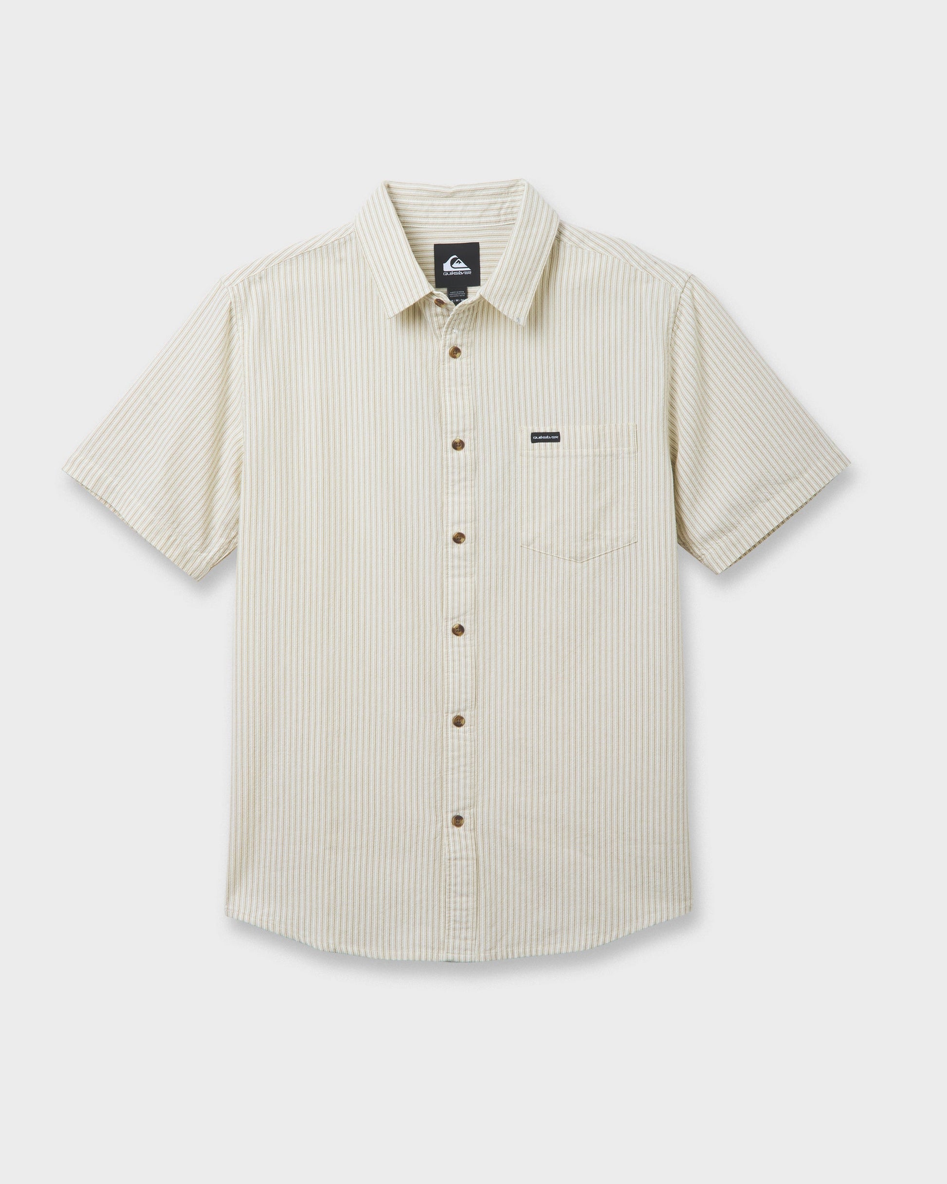 Oxford Stripe Classic Short Sleeve Shirt - Moonstruck Moonstruck Quick Silver