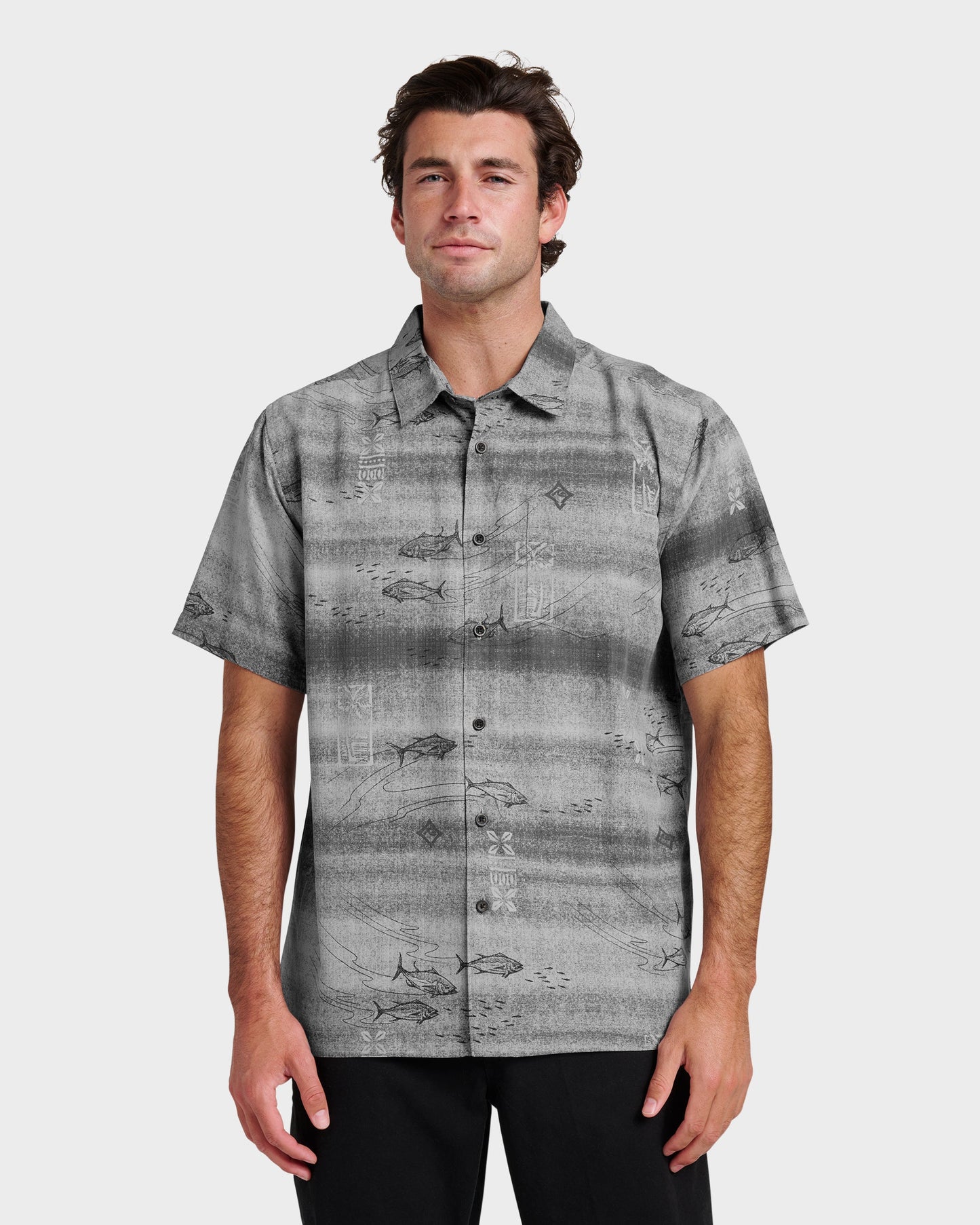 Waterman Go Fish Shirt - Phantom Phantom Quick Silver