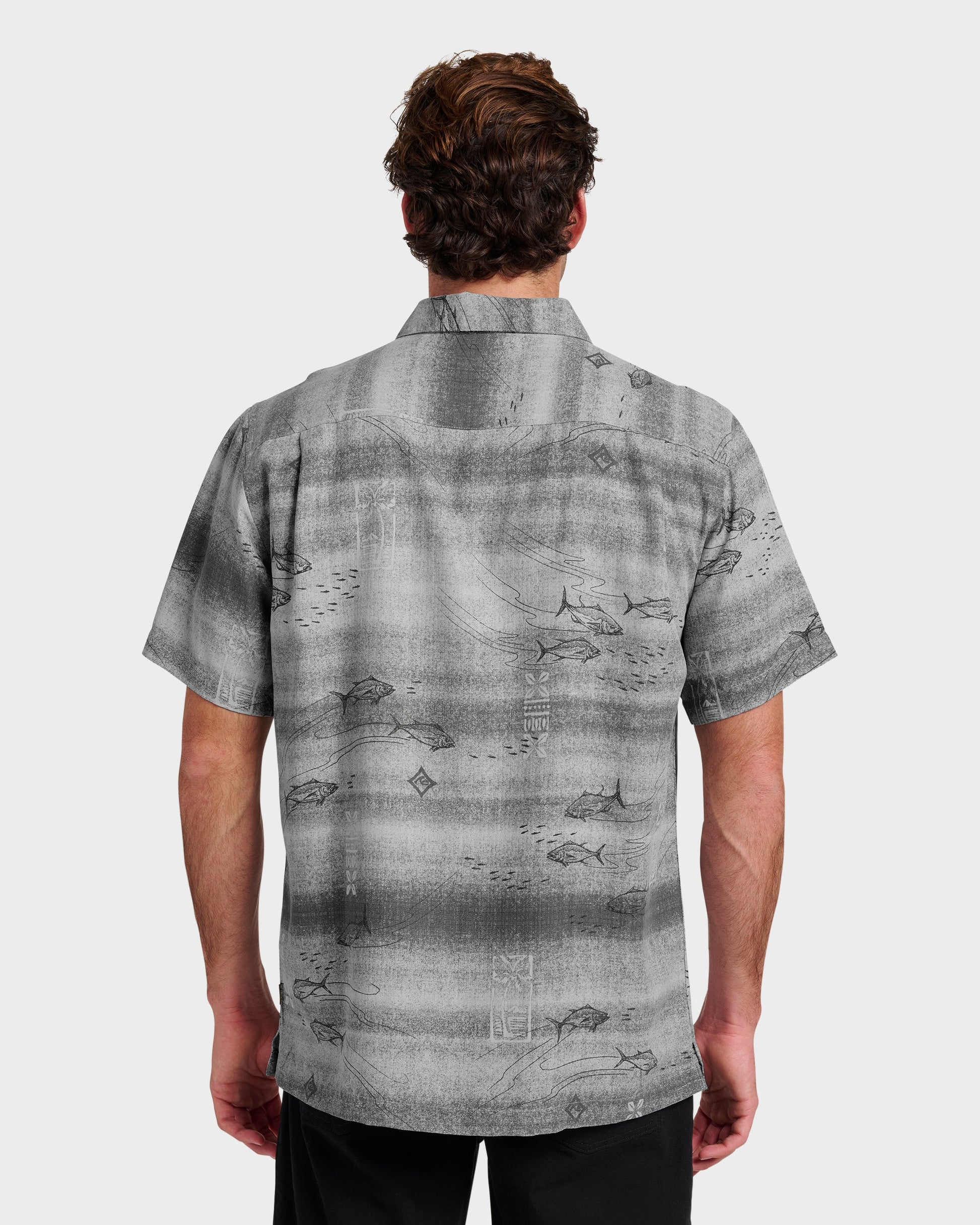 Waterman Go Fish Shirt - Phantom Phantom Quick Silver