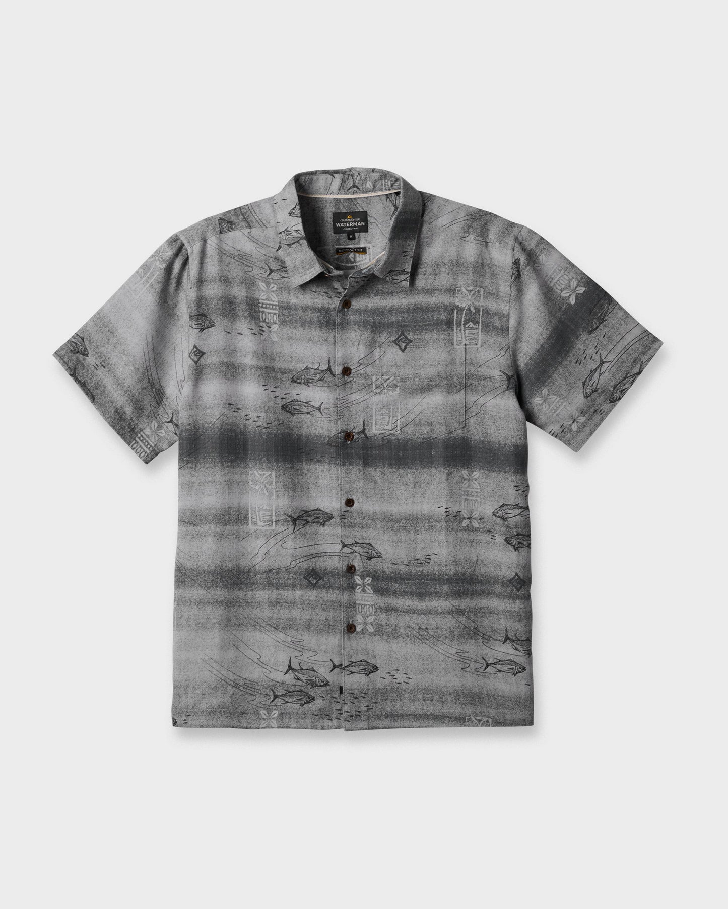 Waterman Go Fish Shirt - Phantom Phantom Quick Silver
