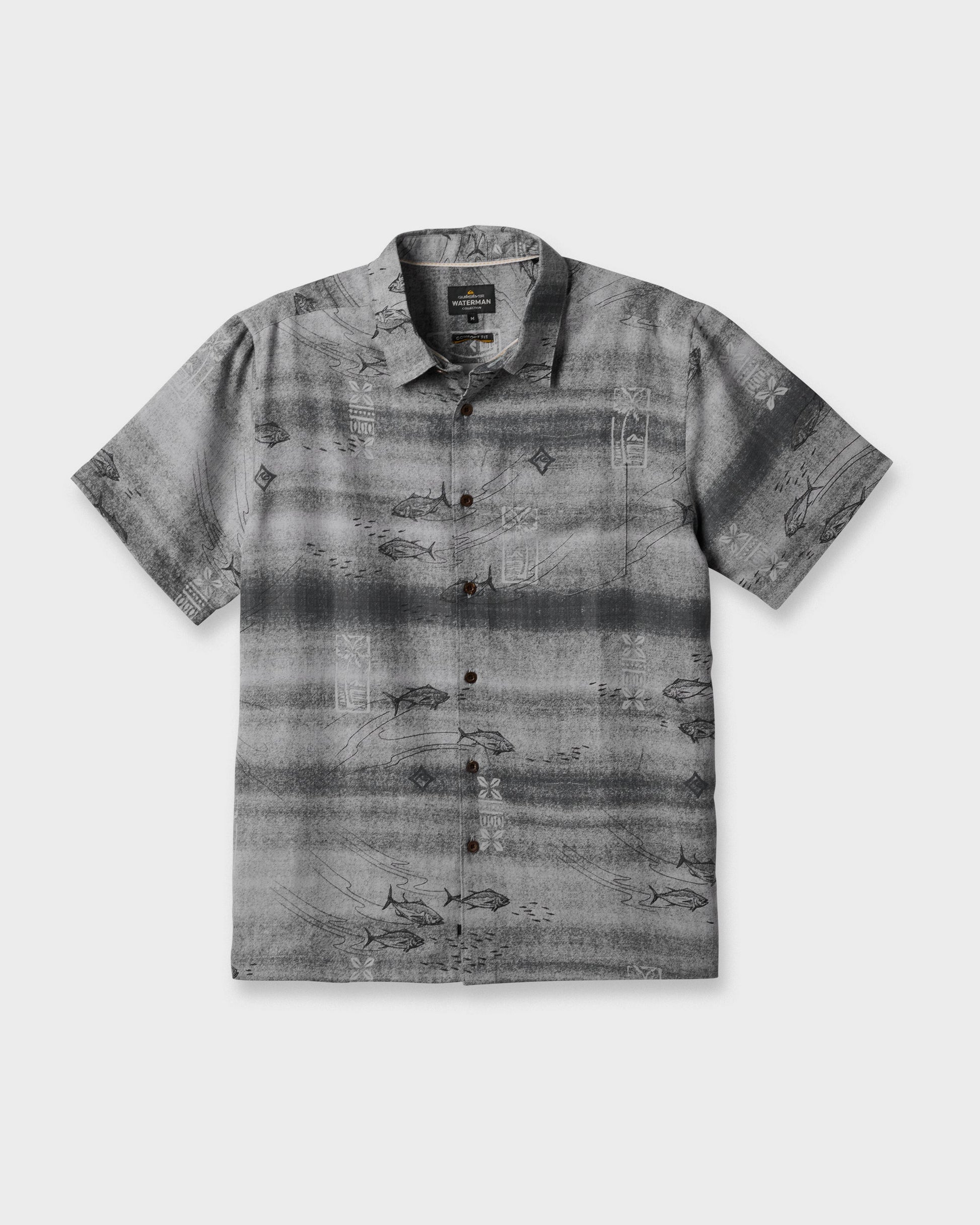 Waterman Go Fish Shirt - Phantom Phantom Quick Silver