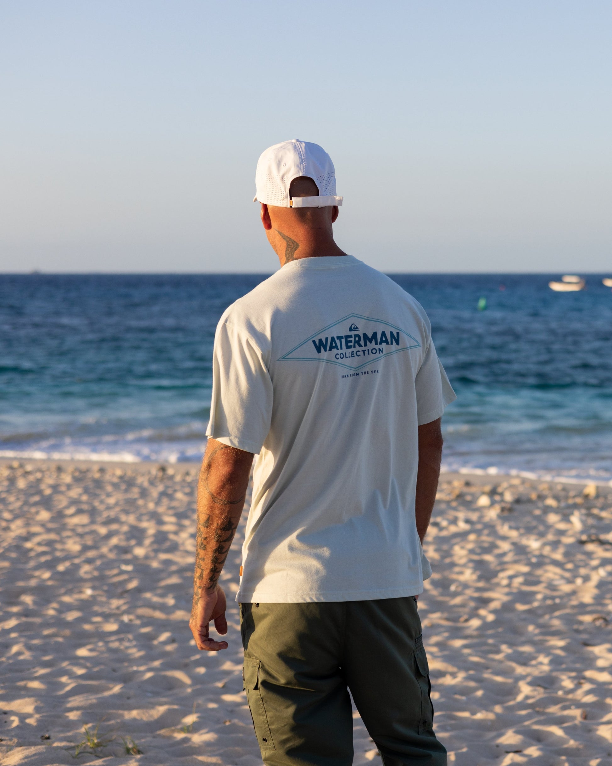 Waterman Diamond Classic T-shirt - Smoke Smoke Quick Silver
