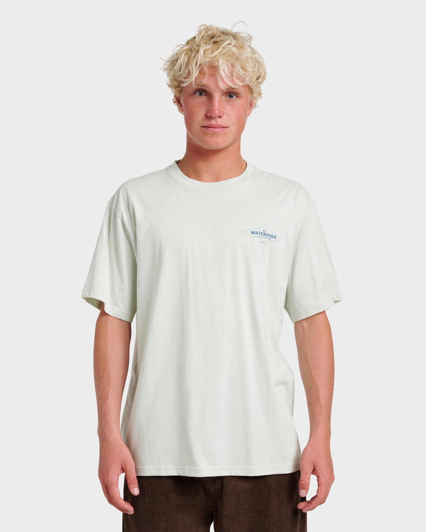Waterman Diamond Classic T-shirt - Smoke Smoke Quick Silver