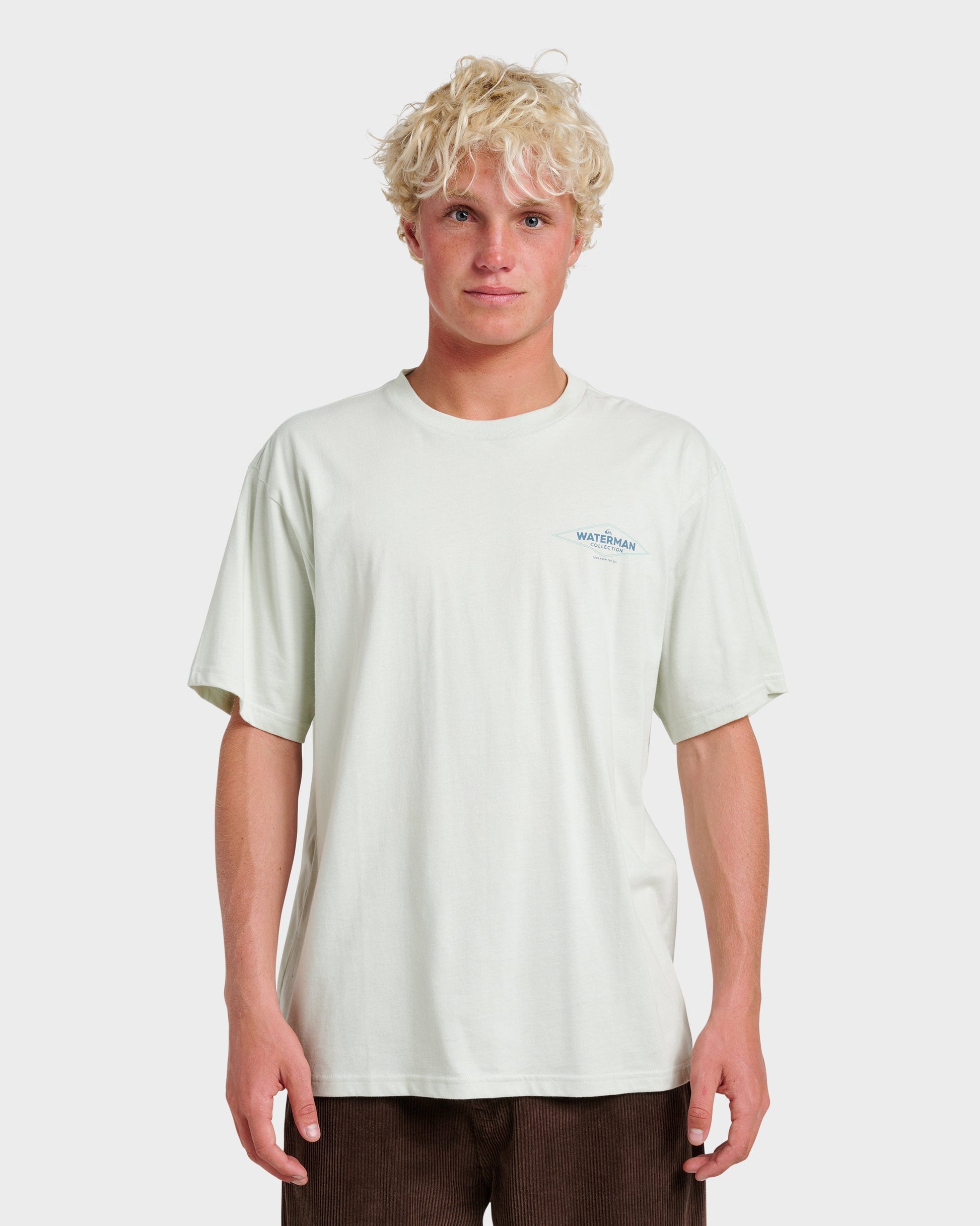 Waterman Diamond Classic T-shirt - Smoke Smoke Quick Silver