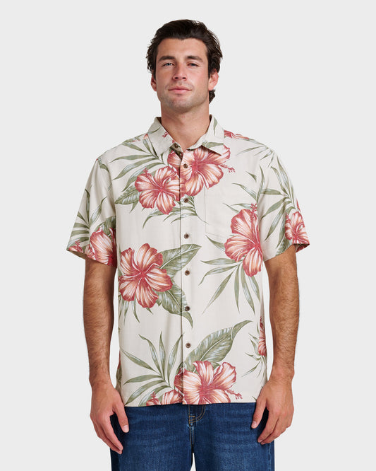 Waterman Tropical Dream Shirt - Moonbeam Moonbeam Quick Silver