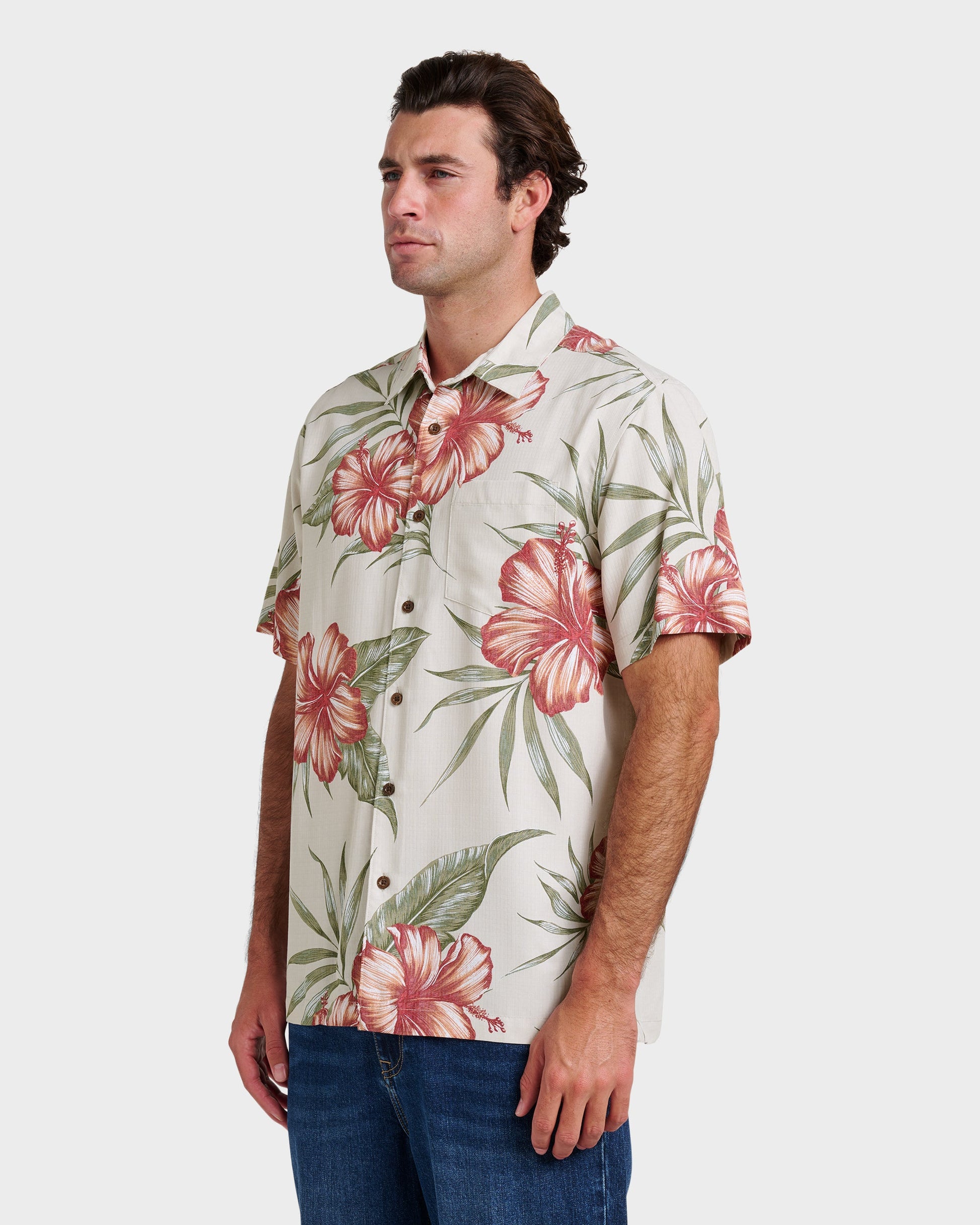 Waterman Tropical Dream Shirt - Moonbeam Moonbeam Quick Silver