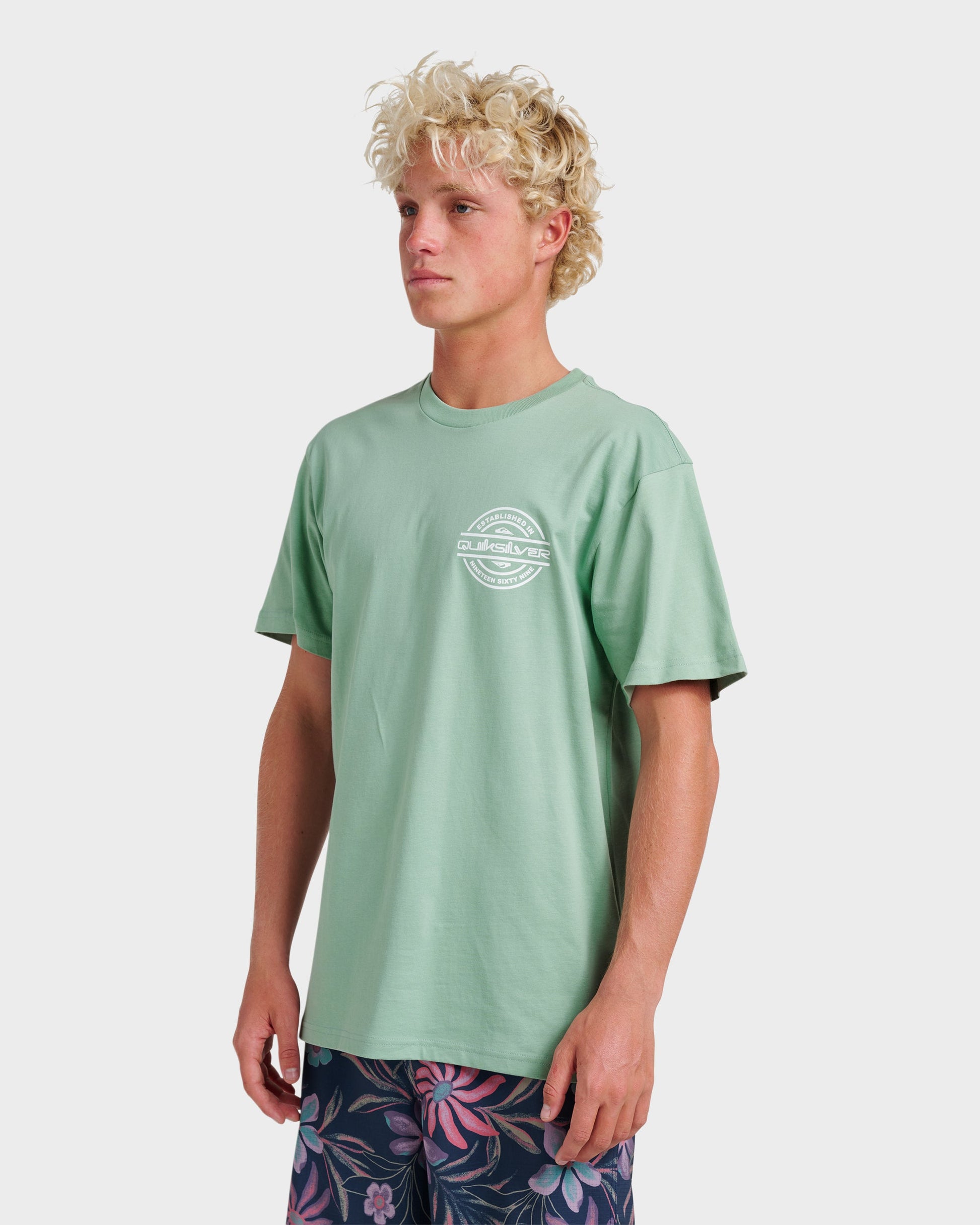 Mirrored Classic T-shirt - Granite Green Granite Green Quick Silver