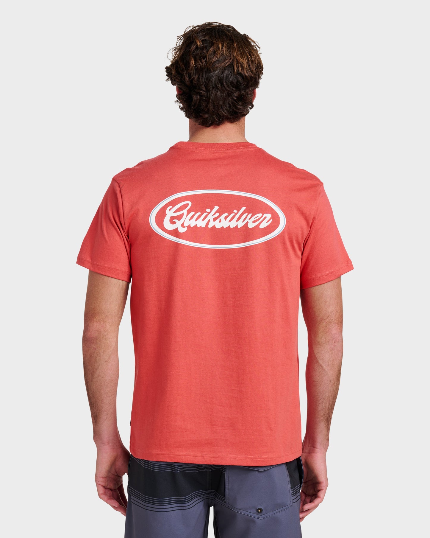 Mechanics Script Classic T-shirt - Mineral Red Mineral Red Quick Silver