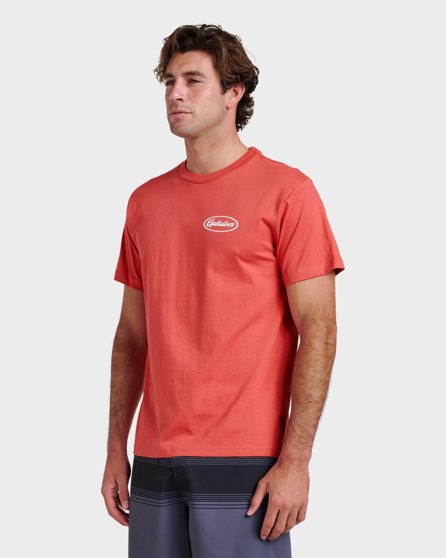 Mechanics Script Classic T-shirt - Mineral Red Mineral Red Quick Silver