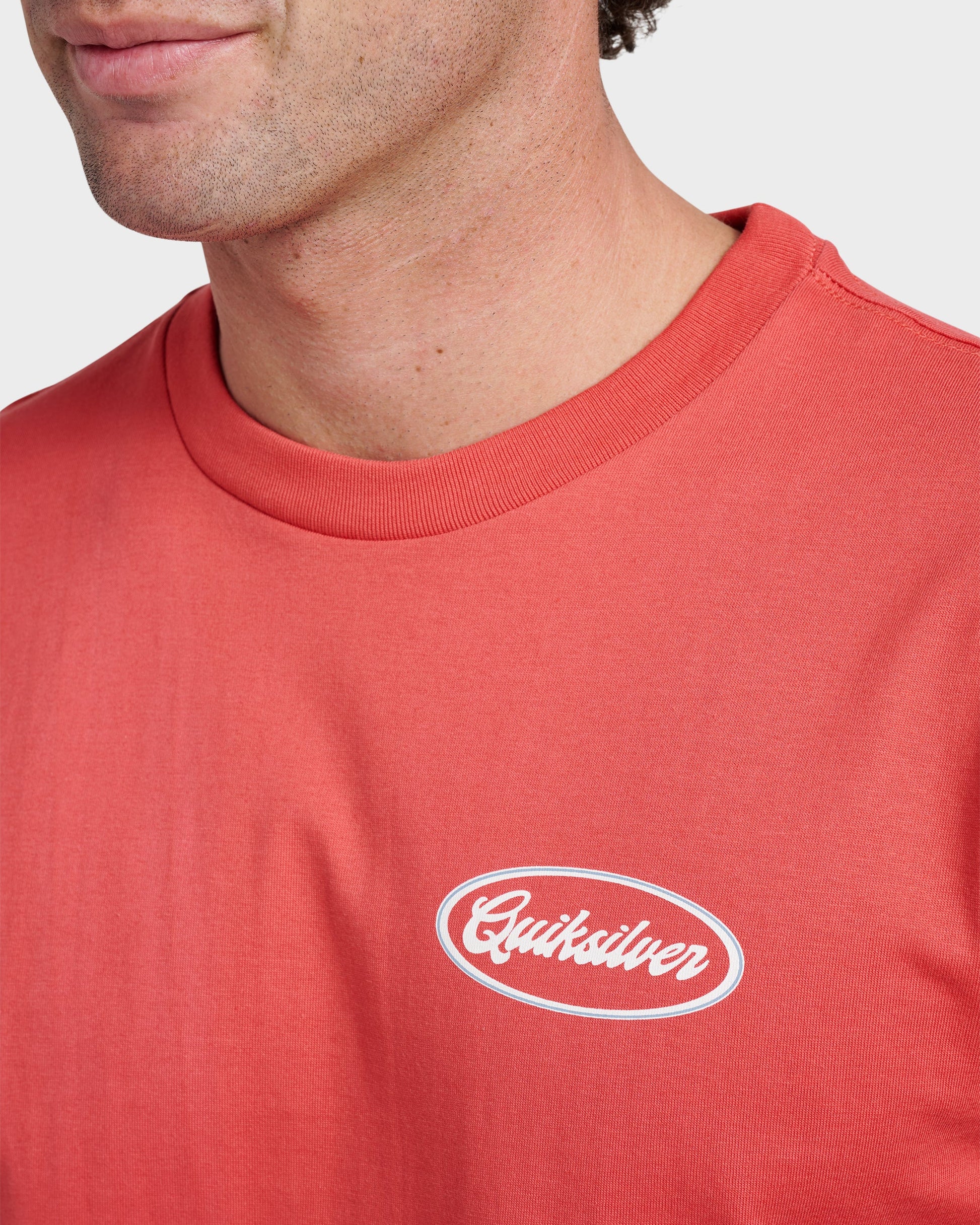 Mechanics Script Classic T-shirt - Mineral Red Mineral Red Quick Silver