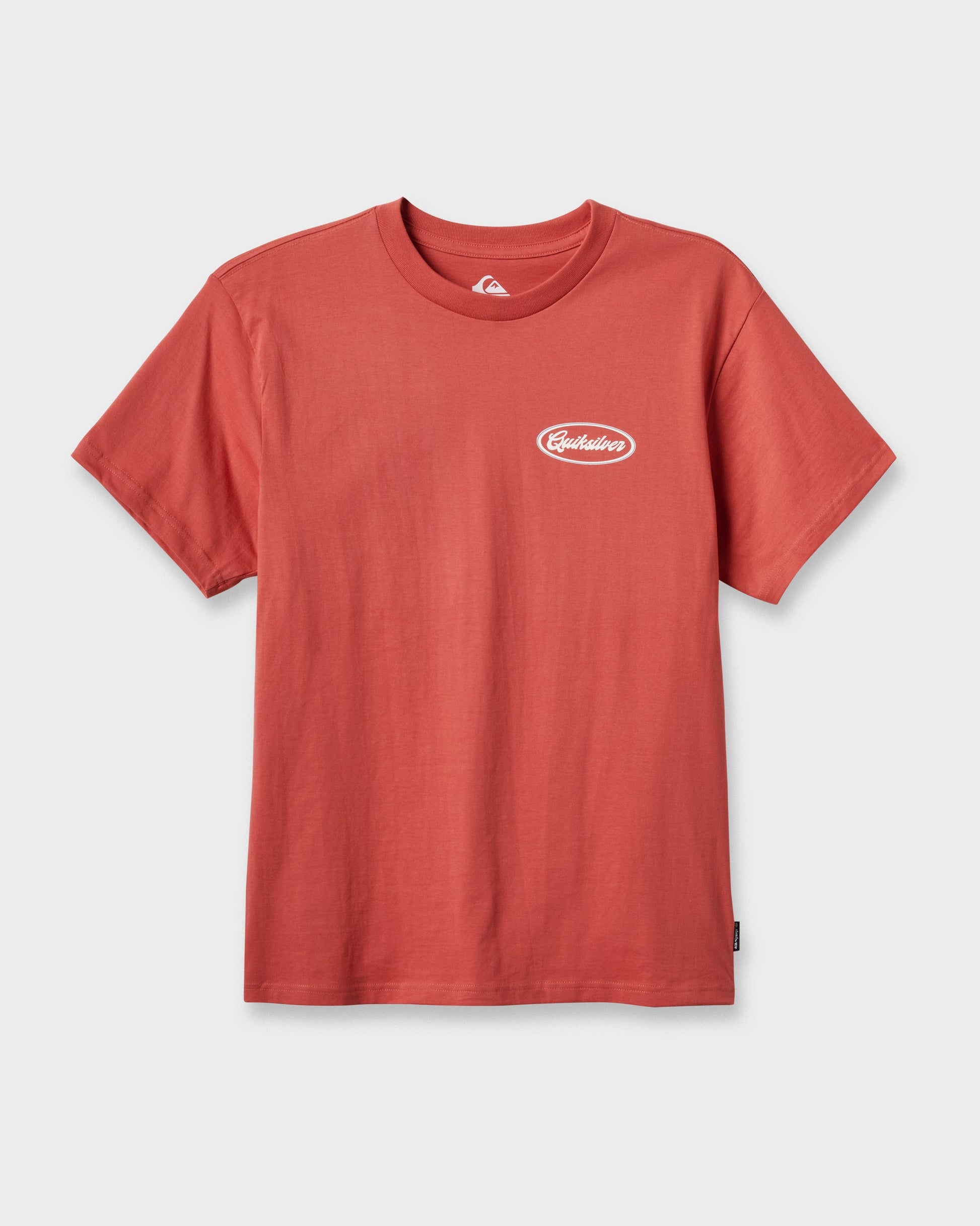 Mechanics Script Classic T-shirt - Mineral Red Mineral Red Quick Silver