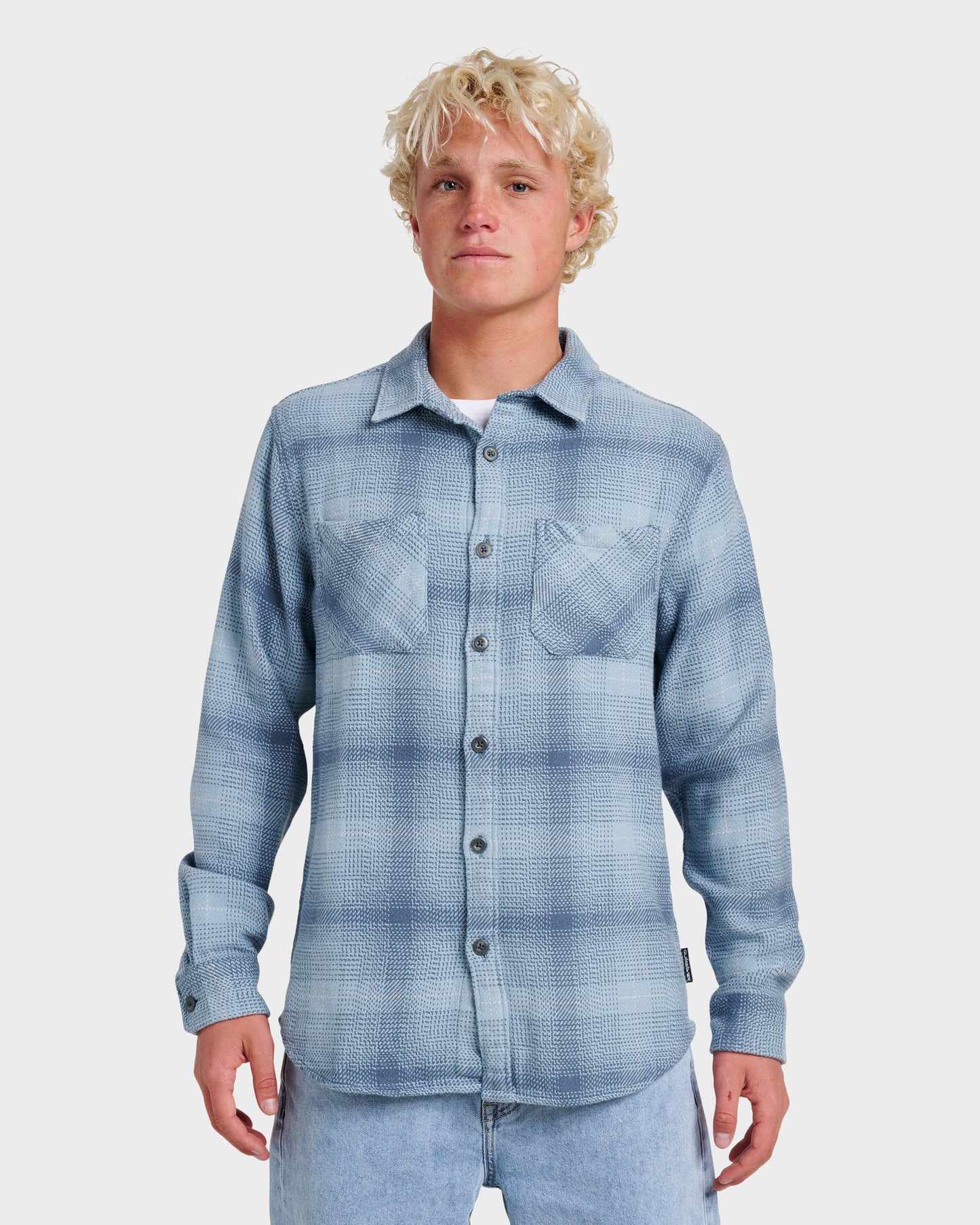 Dna Flannel Shirt - China Blue China Blue Quick Silver