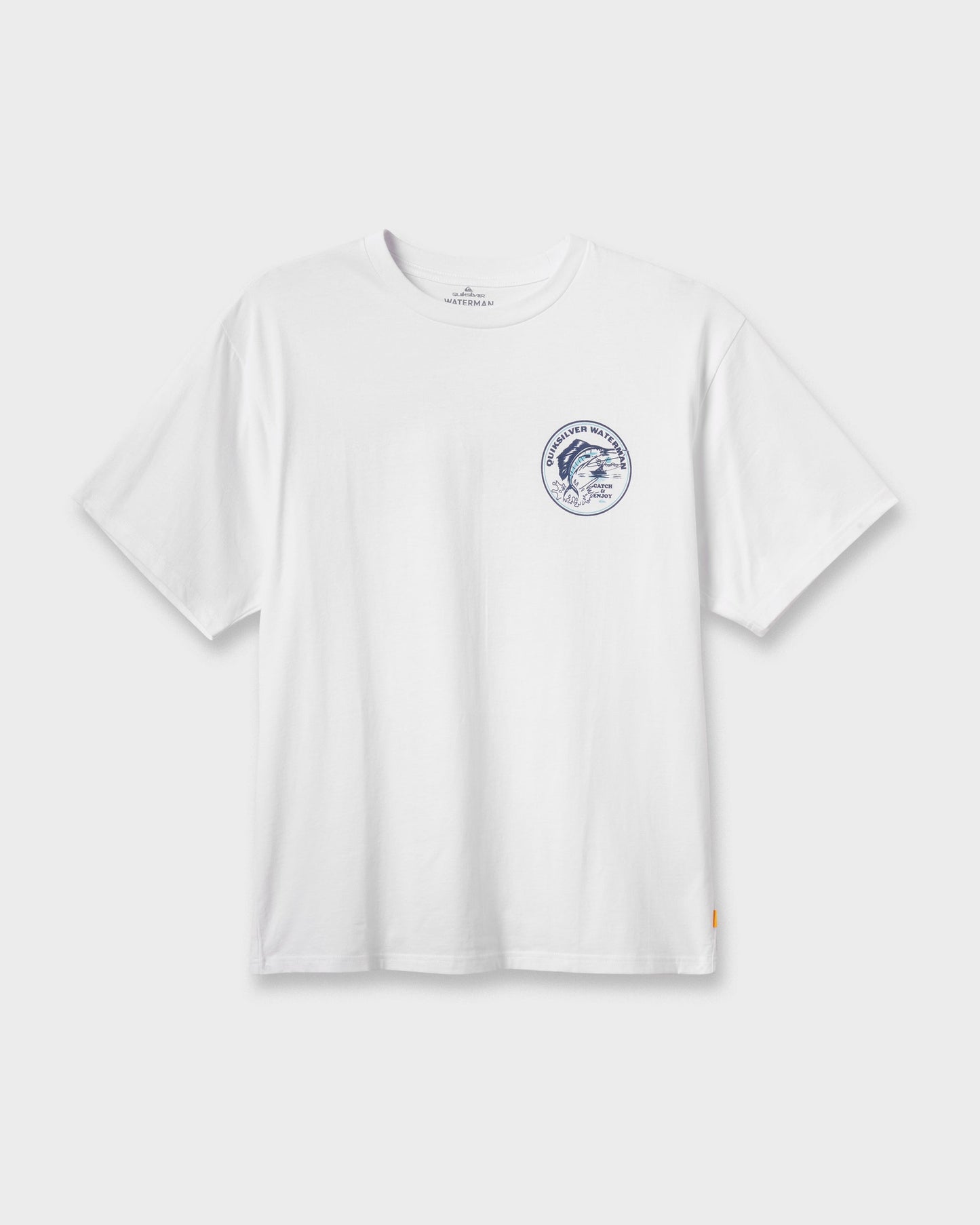 Waterman Catch & Release Classic T-shirt - White White Quick Silver