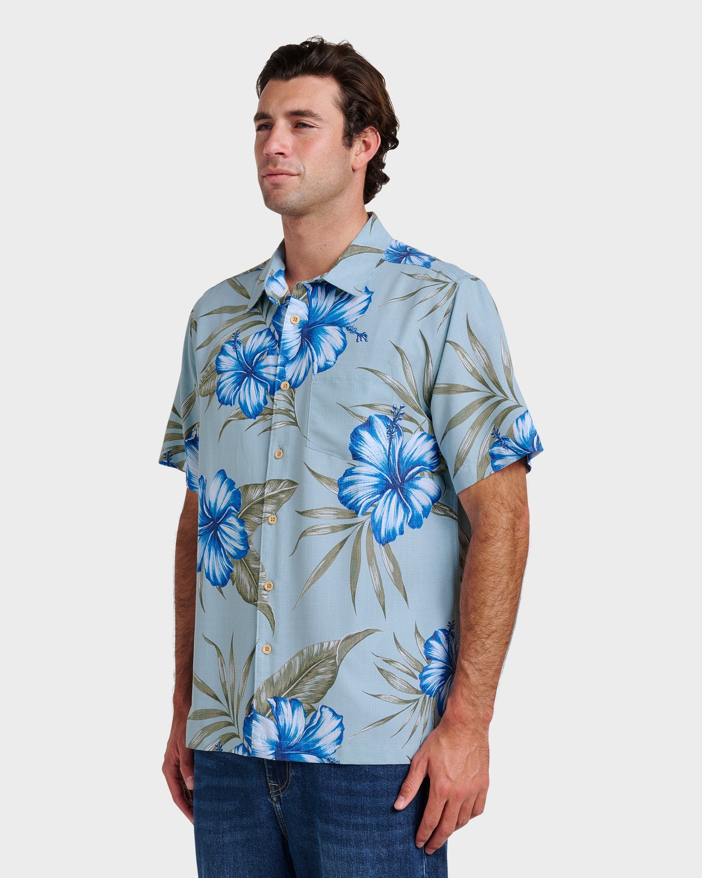Waterman Tropical Dream Shirt - Sterling Blue Sterling Blue Quick Silver