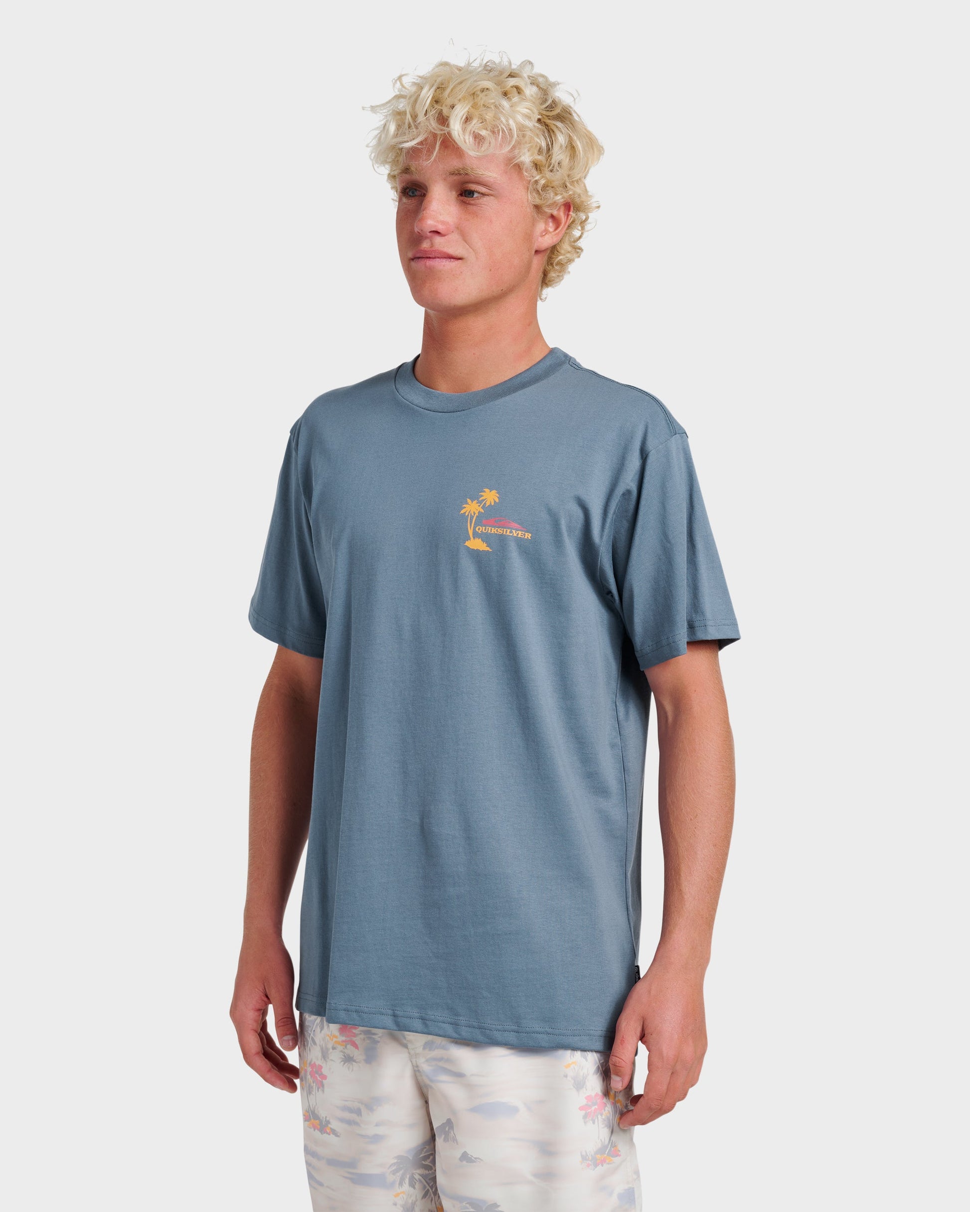 Tropical Surf Classic T-shirt - China Blue China Blue Quick Silver