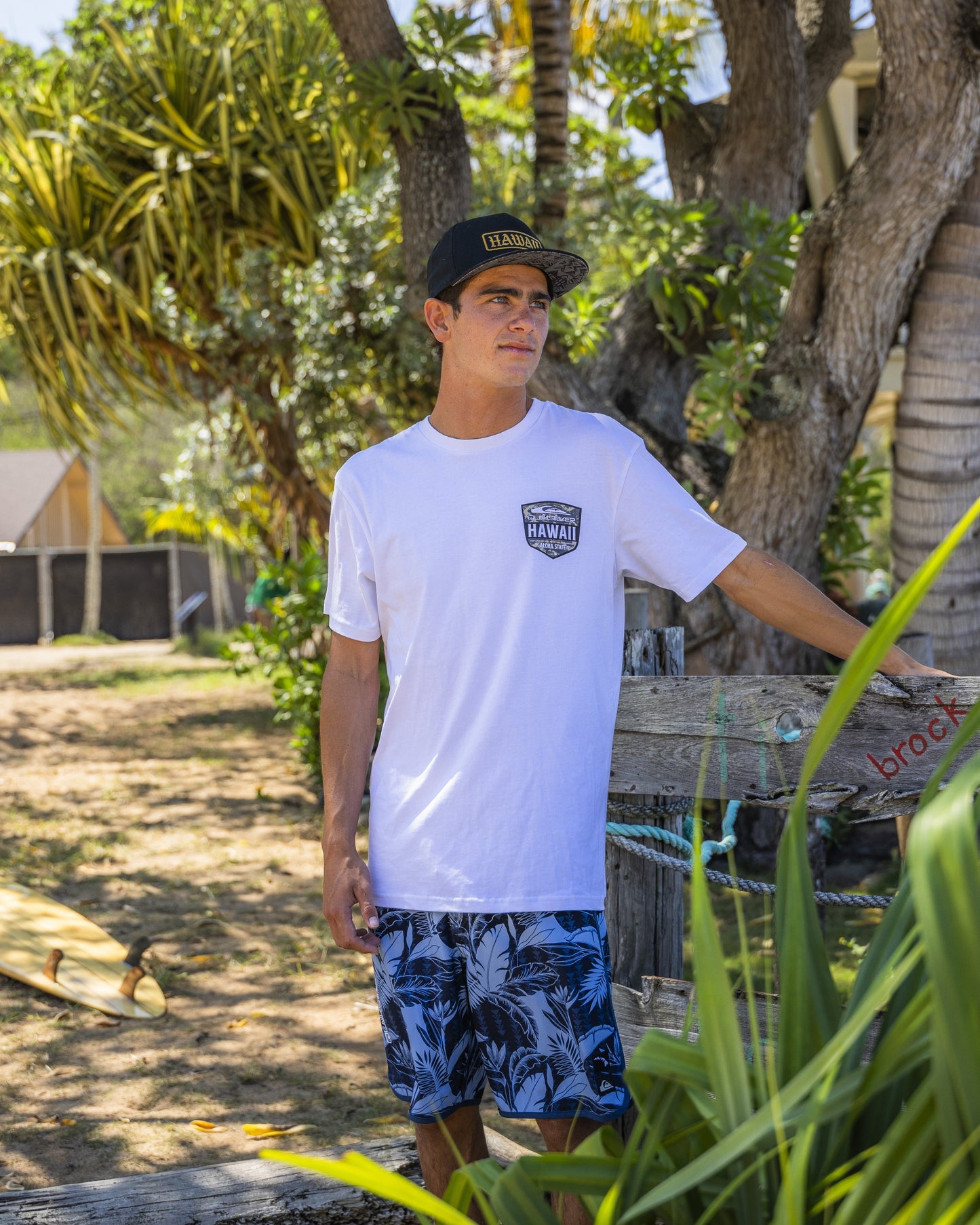 Hi Shield Classic T-shirt - White White Quick Silver