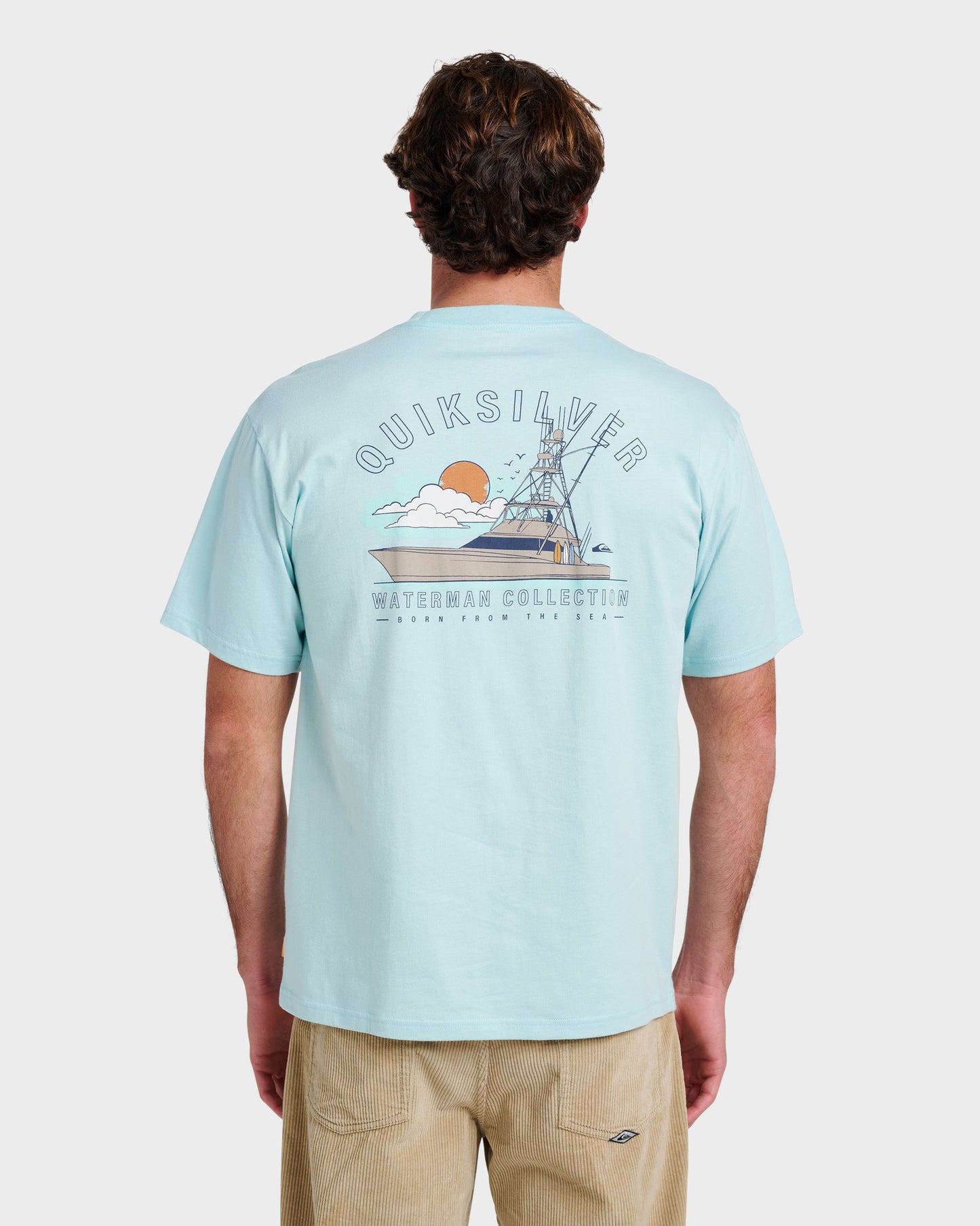 Waterman The Rig Classic T-shirt - Sterling Blue Sterling Blue Quick Silver