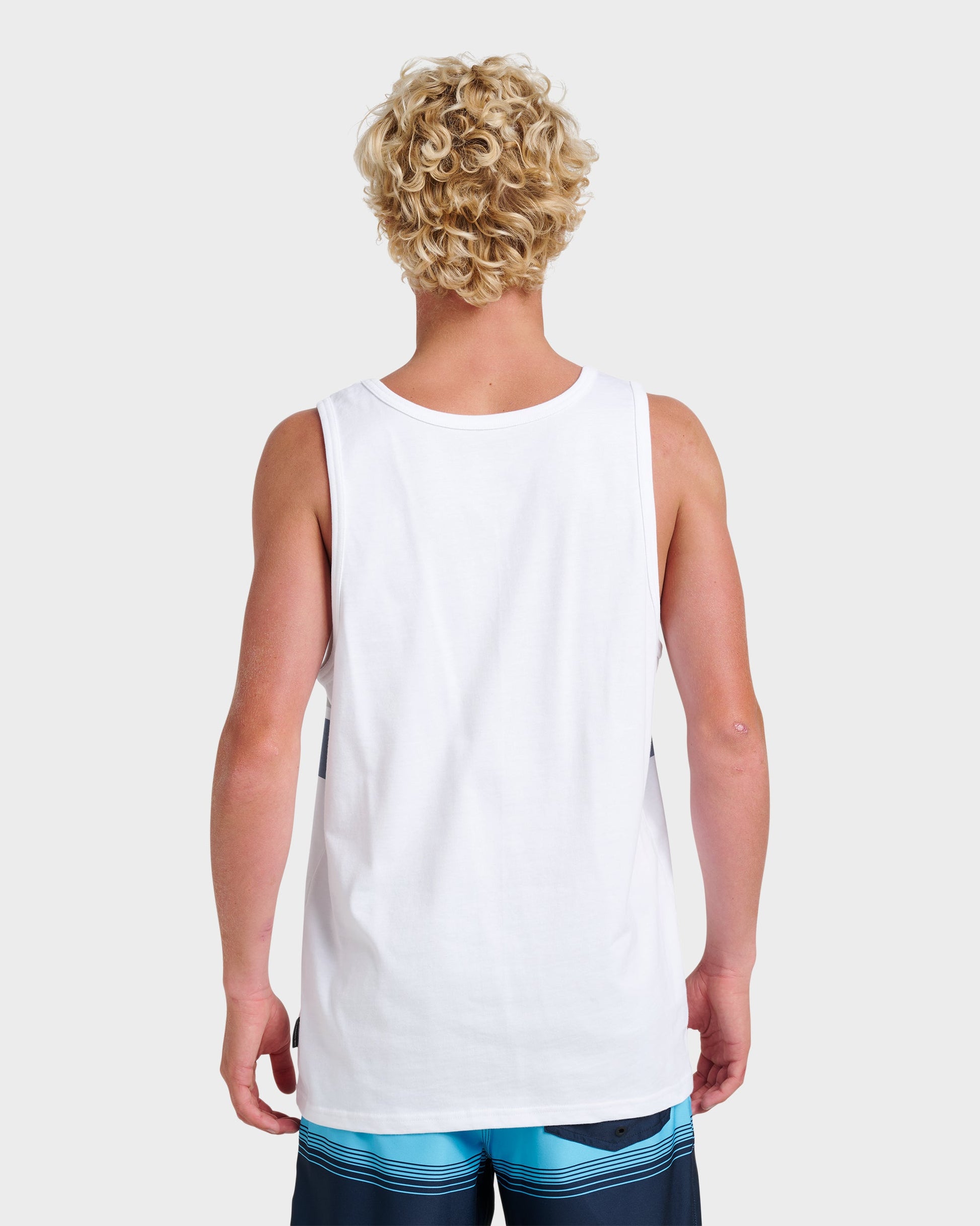 Og Stripe Tank - White White Quick Silver