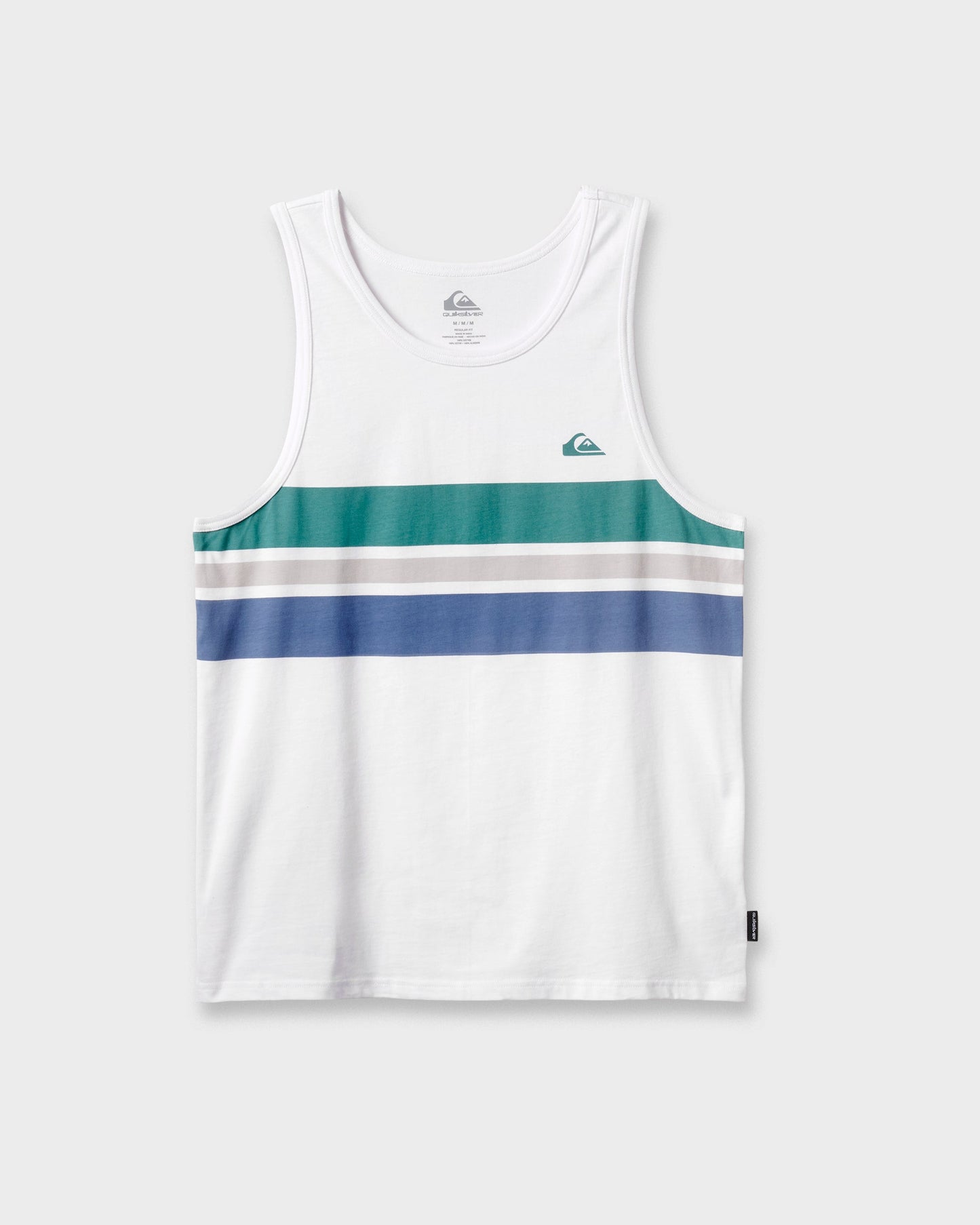 Og Stripe Tank - White White Quick Silver