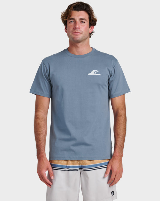 Primitive Scripture Classic T-shirt - China Blue China Blue Quick Silver