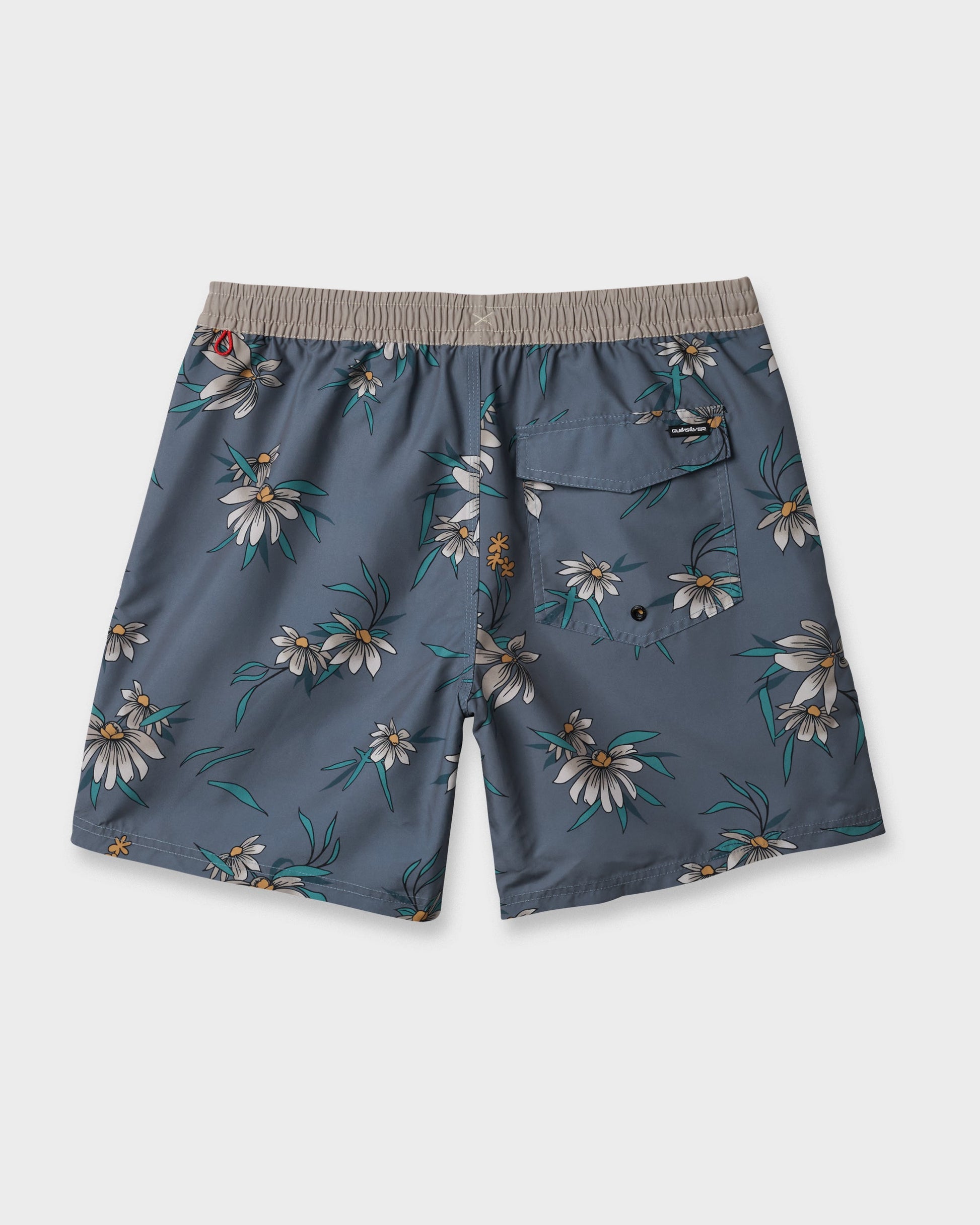 Everyday Coastal Flora 17" Swim Trunks - China Blue China Blue Quick Silver