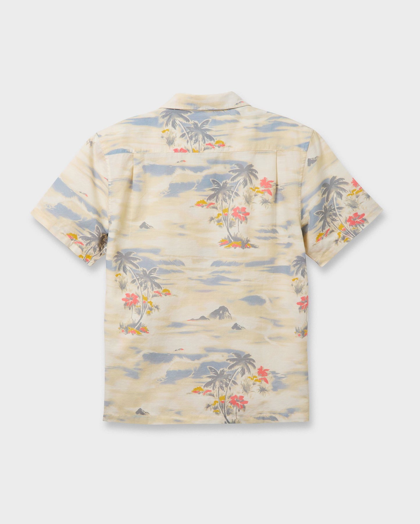 Tropical Surf Casual Short Sleeve Shirt - Birch Birch Quick Silver