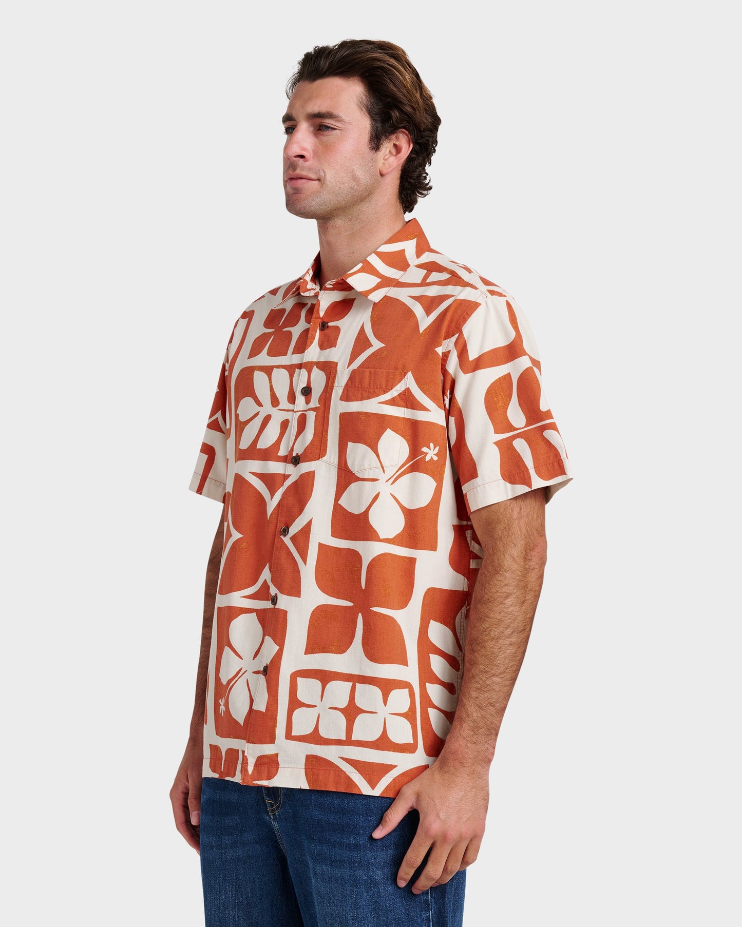 Waterman Tiki Island Shirt - Hot Sauce Hot Sauce Quick Silver