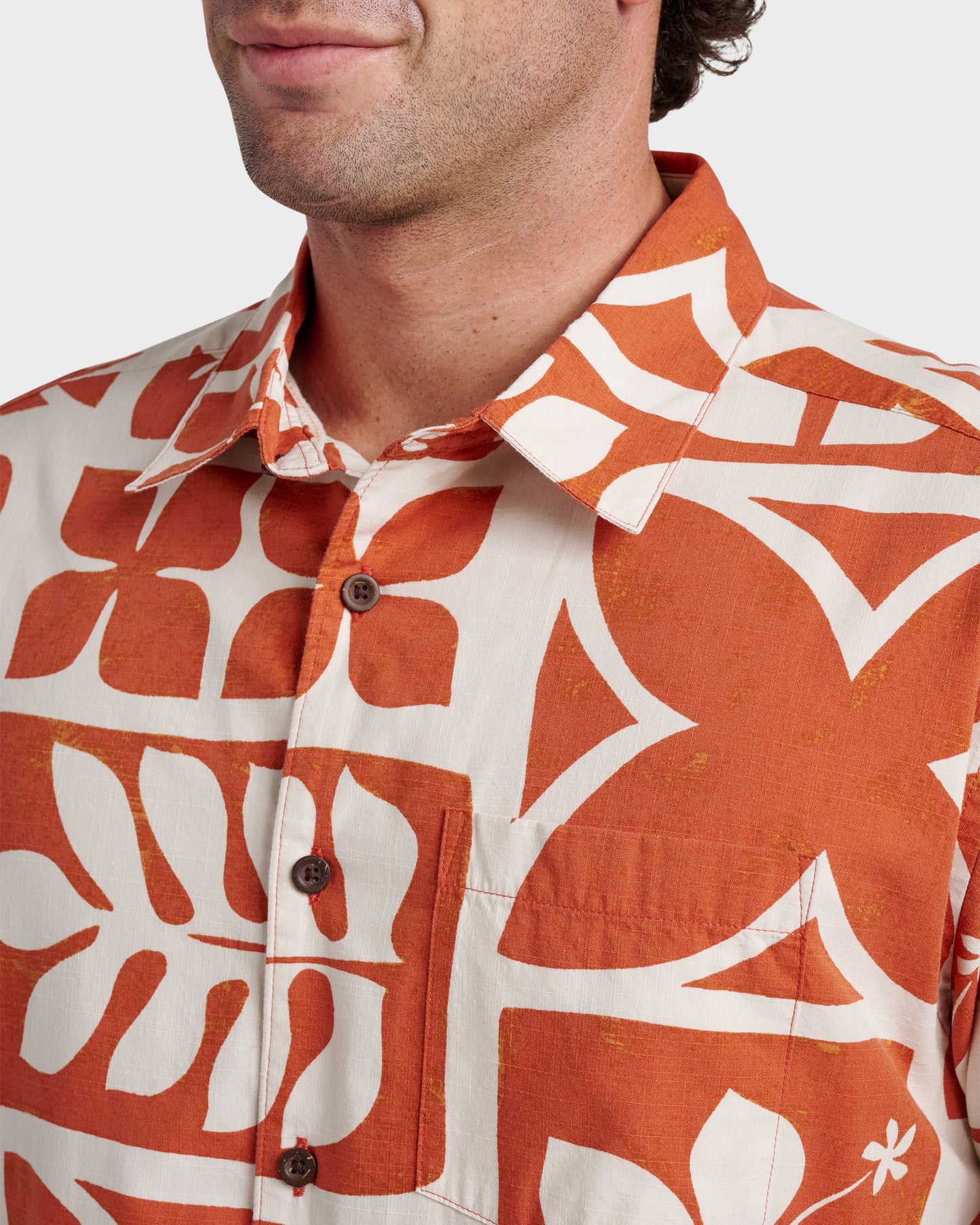 Waterman Tiki Island Shirt - Hot Sauce Hot Sauce Quick Silver