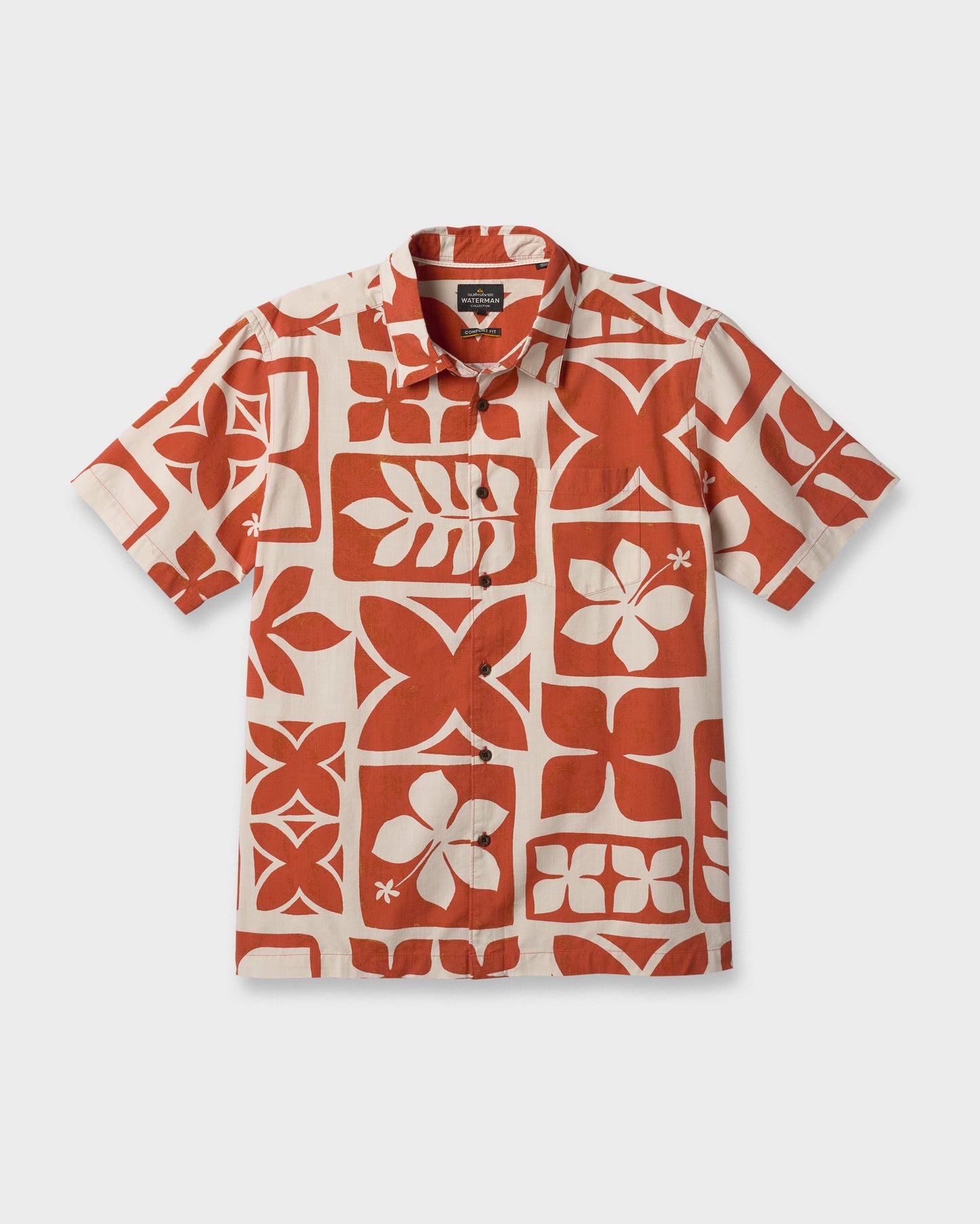 Waterman Tiki Island Shirt - Hot Sauce Hot Sauce Quick Silver