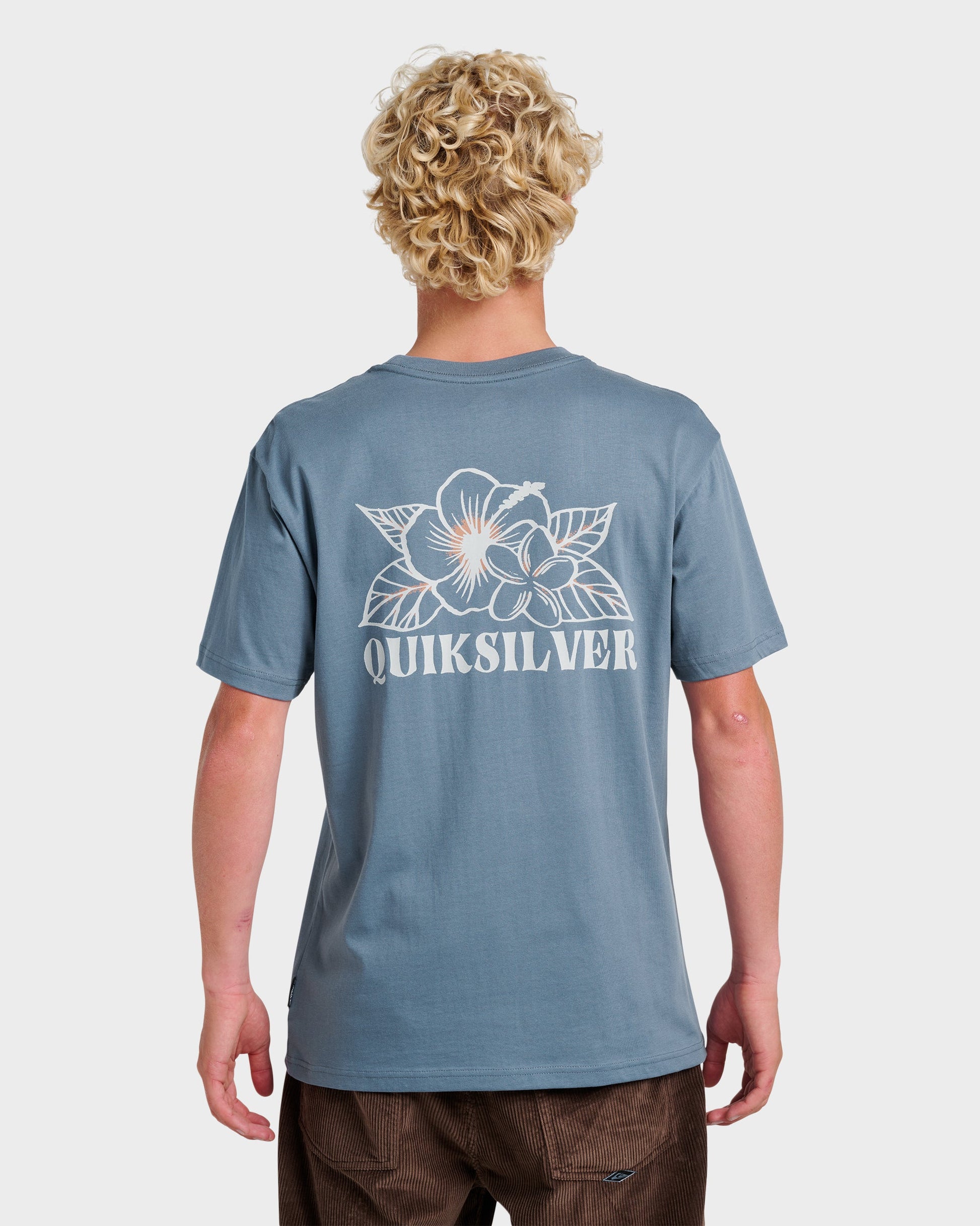 Floral Needs Classic T-shirt - China Blue China Blue Quick Silver