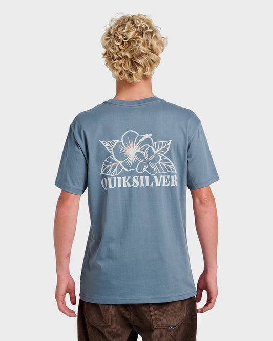 Floral Needs Classic T-shirt - China Blue China Blue Quick Silver