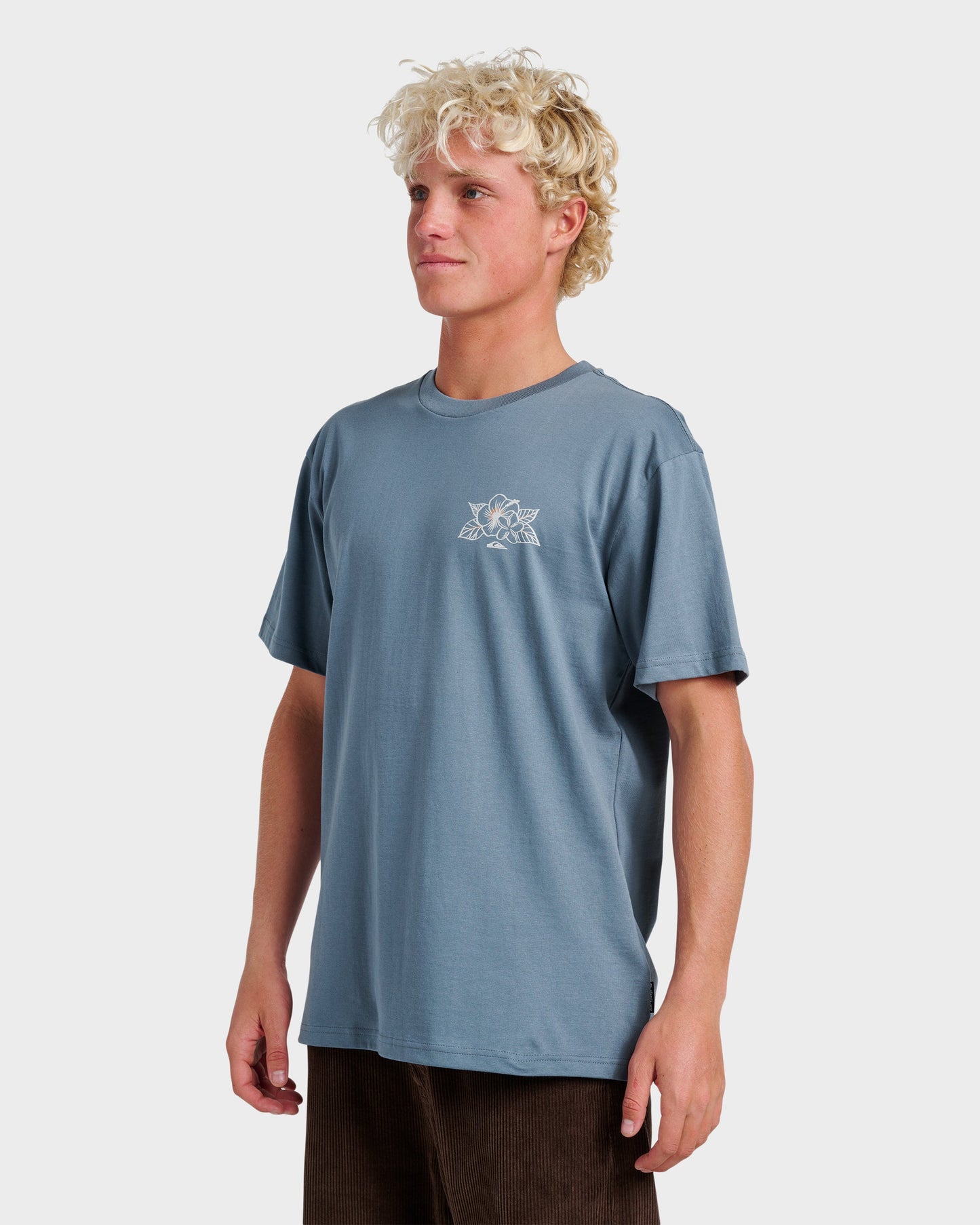 Floral Needs Classic T-shirt - China Blue China Blue Quick Silver