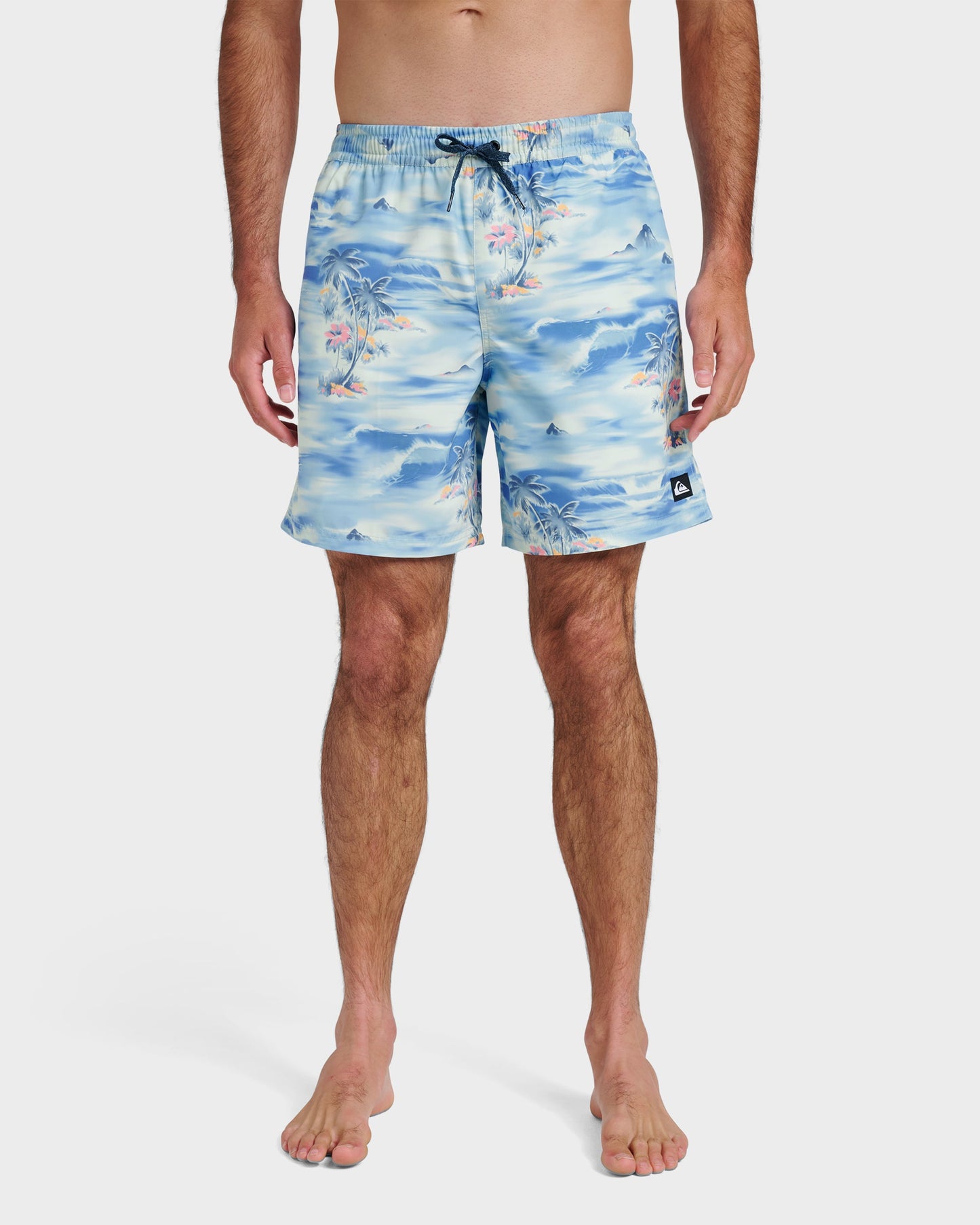 Everyday Tropical Surf 17" Swim Trunks - Total Eclipse Total Eclipse Quick Silver