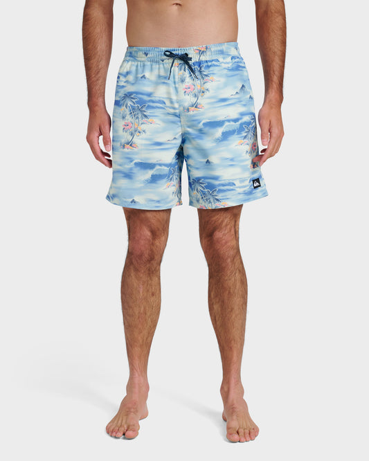 Everyday Tropical Surf 17" Swim Trunks - Total Eclipse Total Eclipse Quick Silver