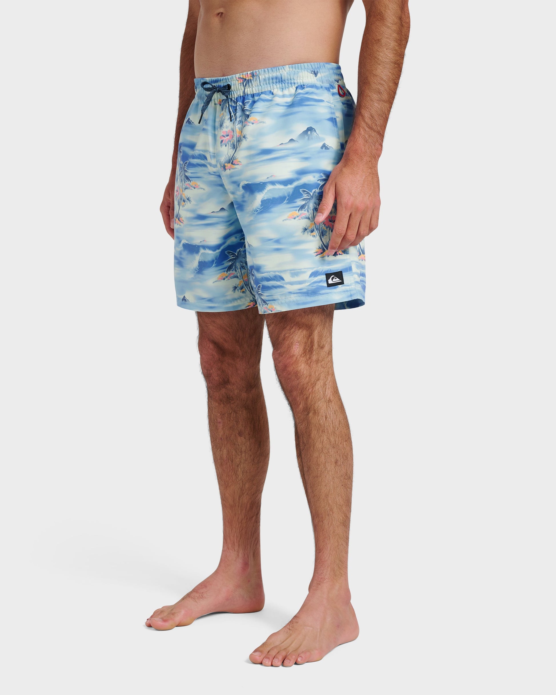 Everyday Tropical Surf 17" Swim Trunks - Total Eclipse Total Eclipse Quick Silver