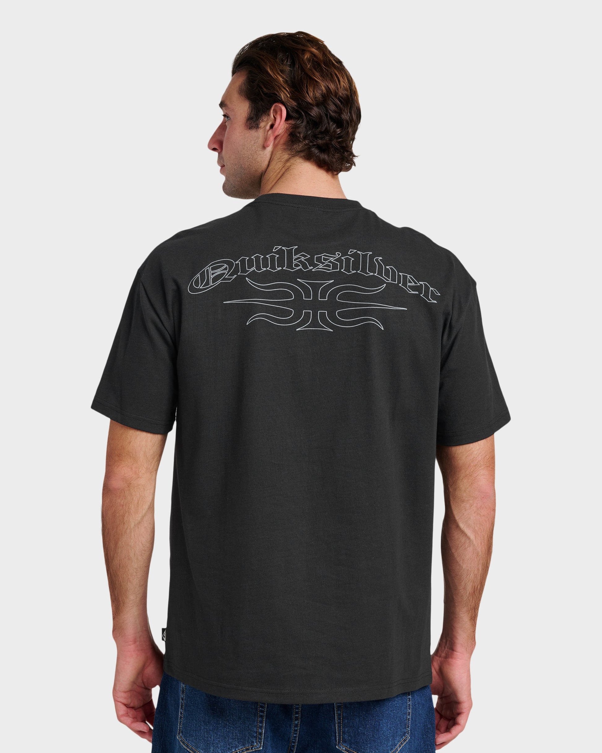 Stretch Tribal Mercury T-Shirt - Black Black Quick Silver