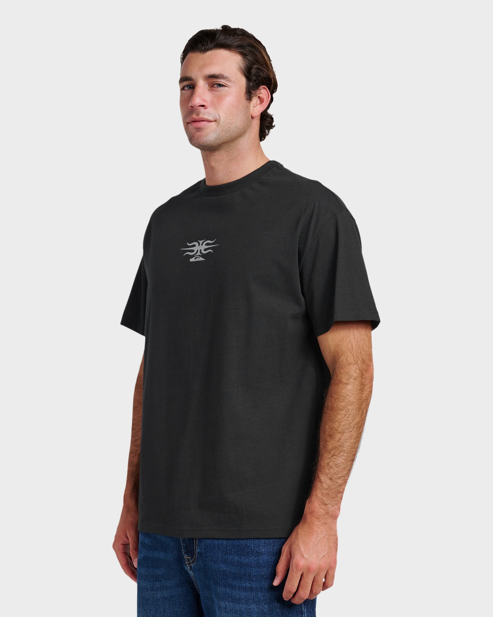 Stretch Tribal Mercury T-Shirt - Black Black Quick Silver