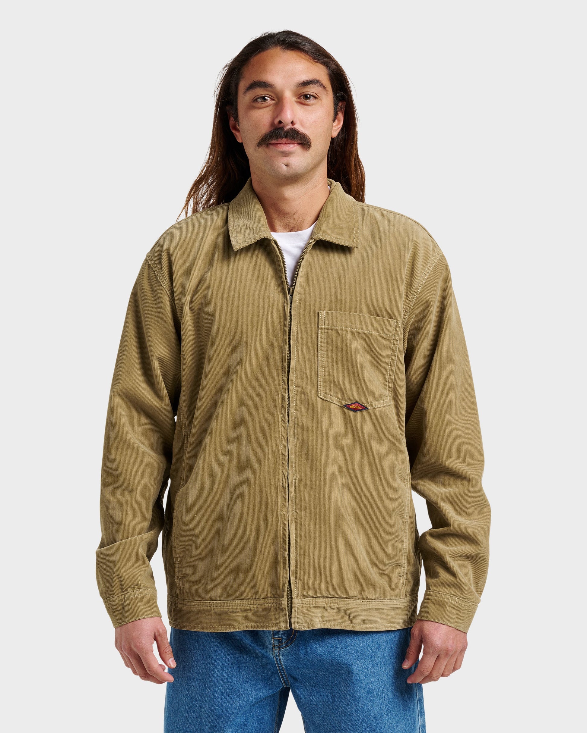 Surf Harrington Cord Jacket - Twill Twill Quick Silver