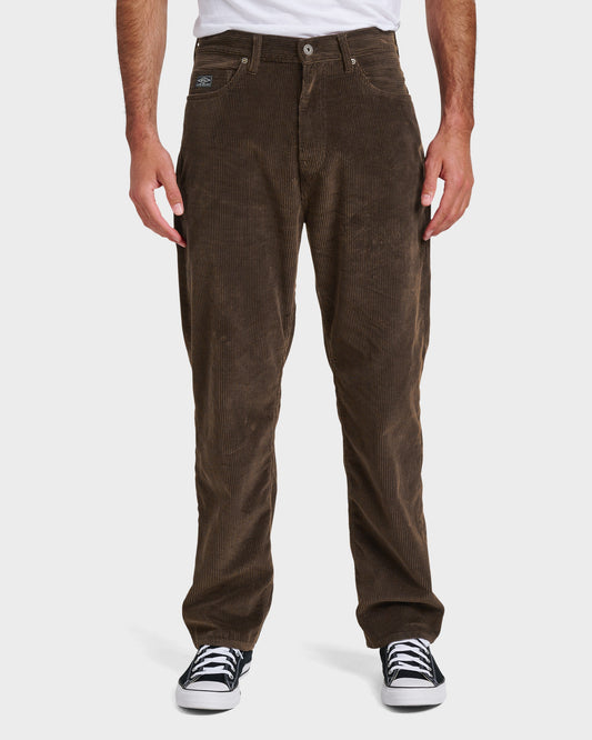 Landers Cord Pants - Chocolate Brown Chocolate Brown Quick Silver